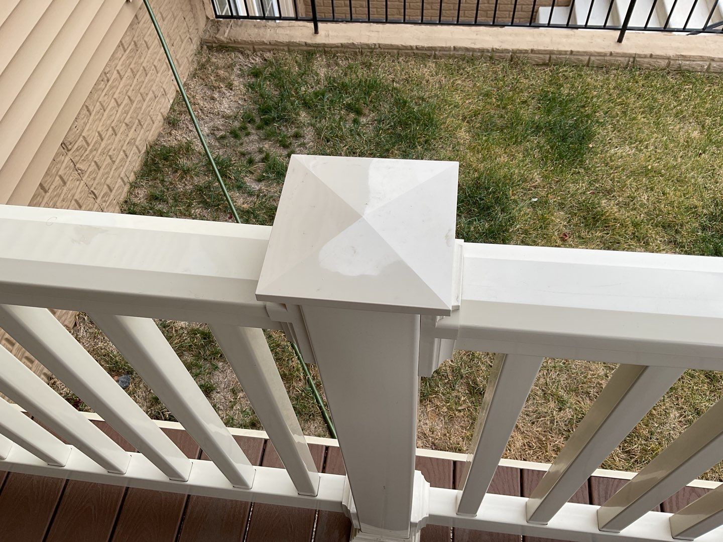 Deck Installation using New Vinyl Gate  by Alpha Design Services