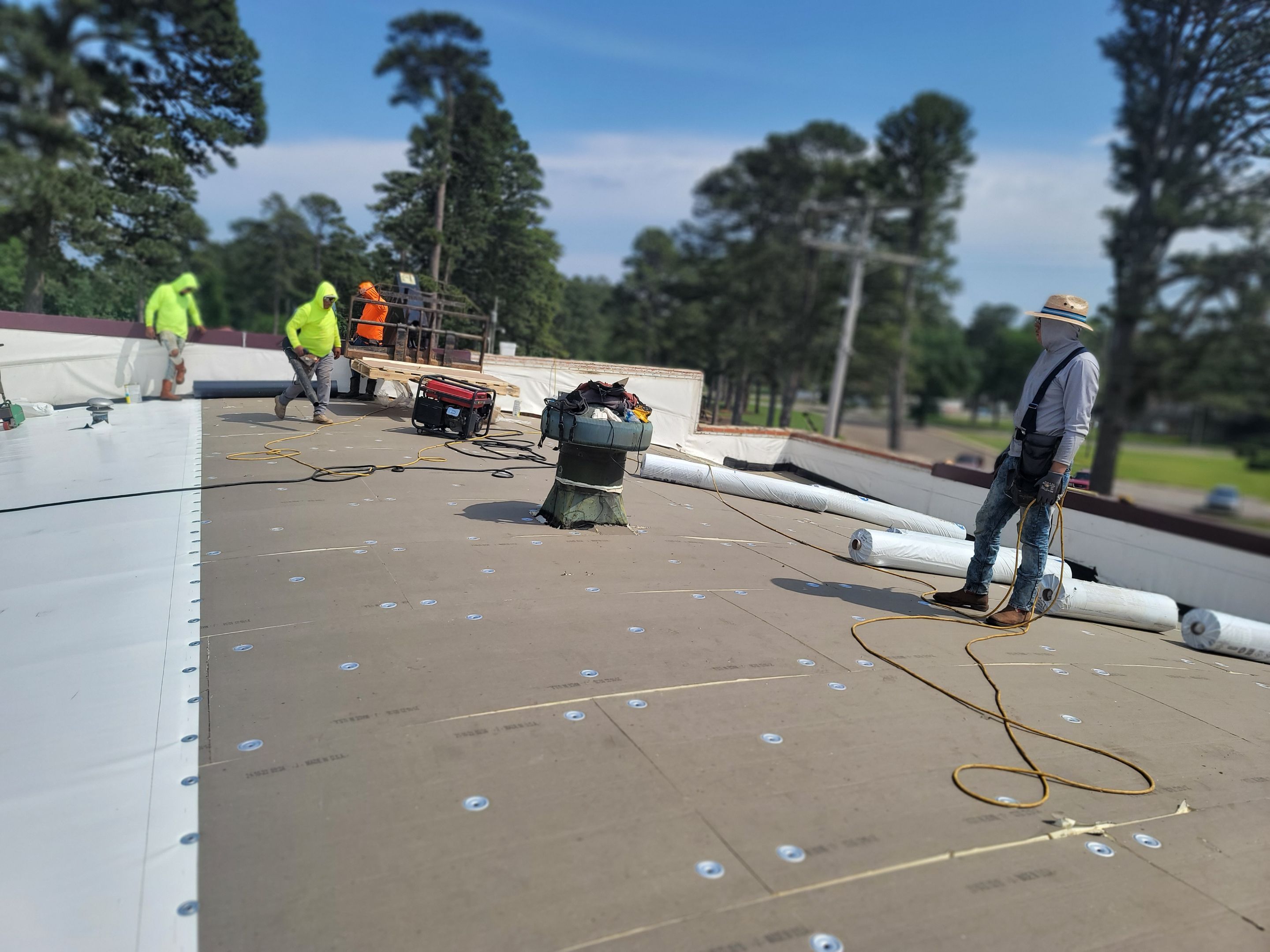 Choctaw Nation Healthcare Center - White Building by Hostetler Roofing