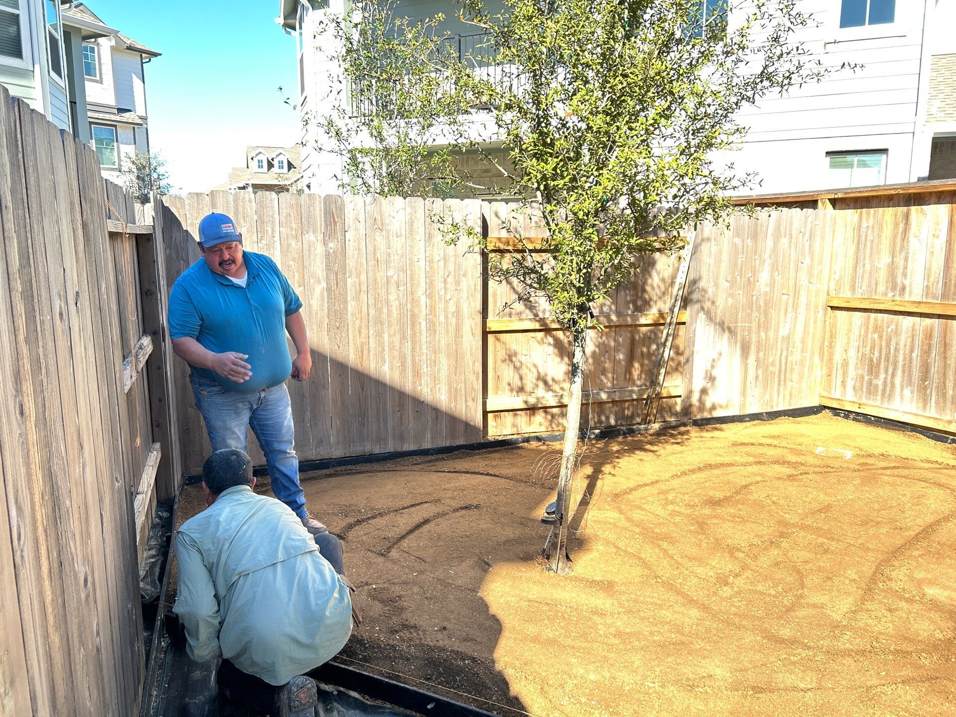 🌿💧 Mary Anne’s Backyard Upgrade – Drainage & Gravel Solution  Every great outdoor space starts with a strong foundation—and for Mary Anne, that meant tackling her backyard drainage challenges first.  Our team stepped in to improve the current drainage system, ensuring stormwater flows naturally away from the foundation. This not only protects the property but also sets the stage for a long-lasting, low-maintenance backyard.  Once the flow was under control, we moved on to creating a new gravel area, complete with fresh leveling, grading, and compaction. By combining proper drainage with durable materials, we built a space that’s as functional as it is clean and polished.  🛠 Project Highlights  Drainage Improvements – installed PVC system to redirect water and prevent pooling.  Gravel Installation – black star gravel compacted over weed blocker for strength and beauty.  Paver Additions – functional stepping areas designed for both style and convenience.  Material Upgrades – premium weed blocker, bend-a-board edging, and drainage stacks.  ✅ Result: Mary Anne now enjoys a backyard that is secure, low-maintenance, and ready for future features like a fire pit or expanded patio.  💡 At Texas Urban Elements, Alejandro and his team of handcrafted specialists focus on long-term solutions—blending design, drainage, and durability into every project.  📢 Ready to protect your home while upgrading your outdoor space? Let’s design your solution today. by Texas Urban Elements