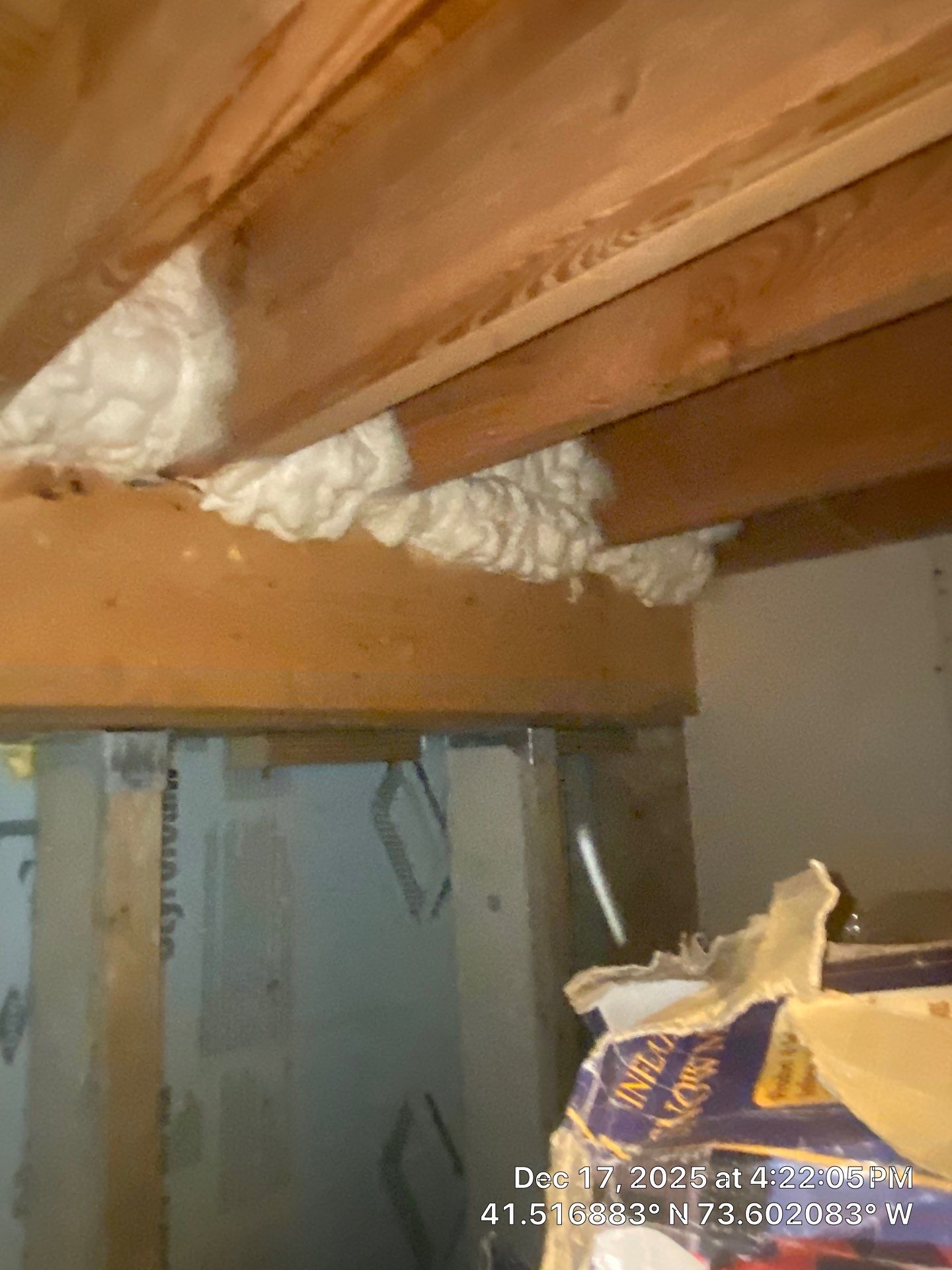 Attic Insulation using open cell spray foam by NYS Foam & Energy