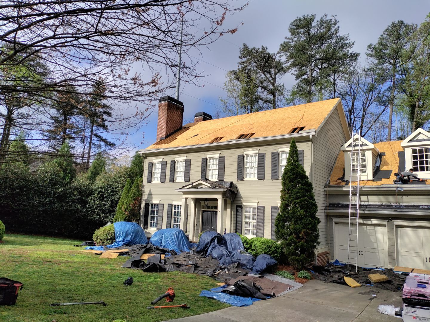 Residential Roofing Installation using Owens Corning by Inspector Roofing and Restoration