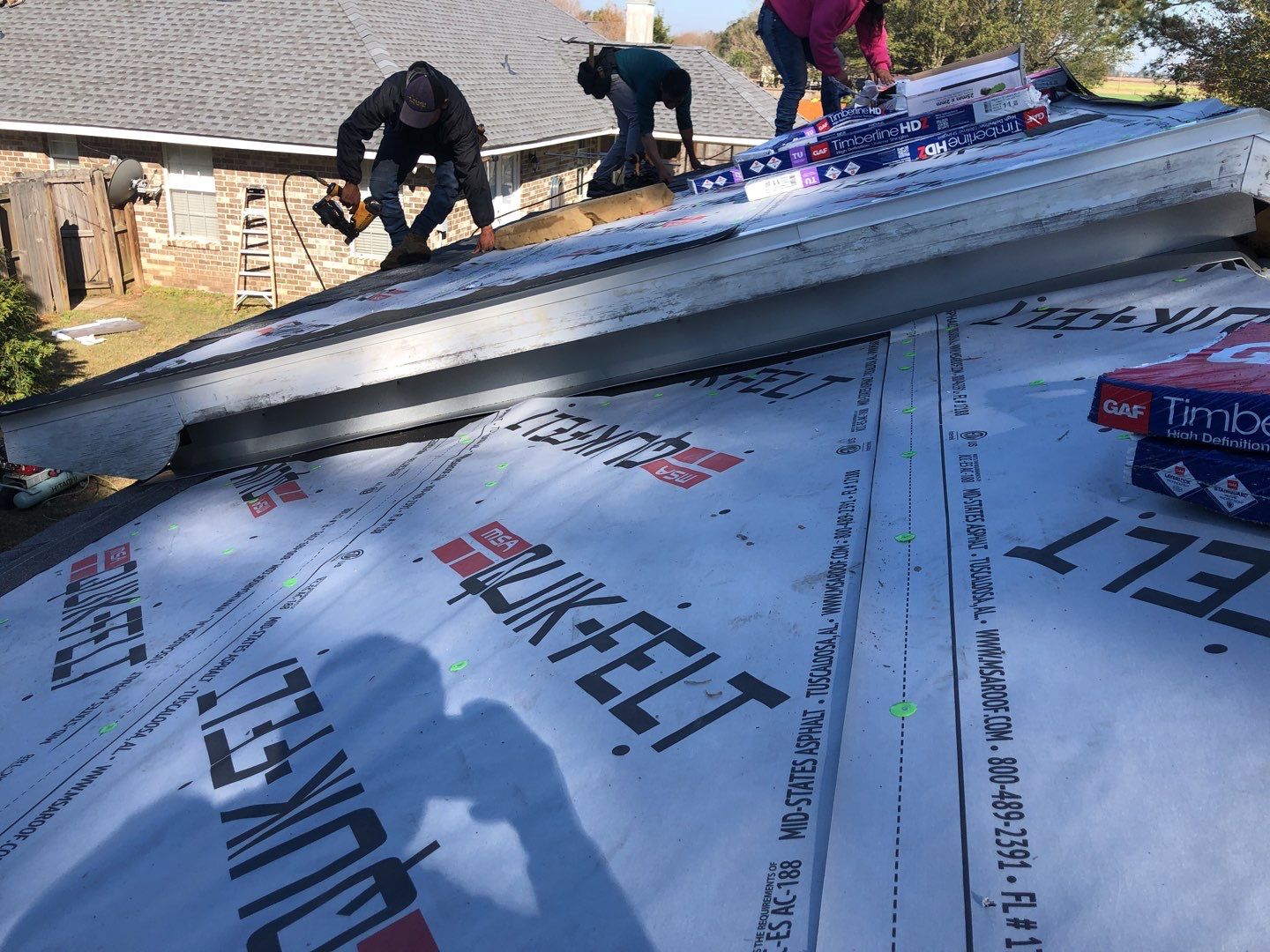 Residential Roofing Installation using Roof Replacement by American Roofing & Construction LLC
