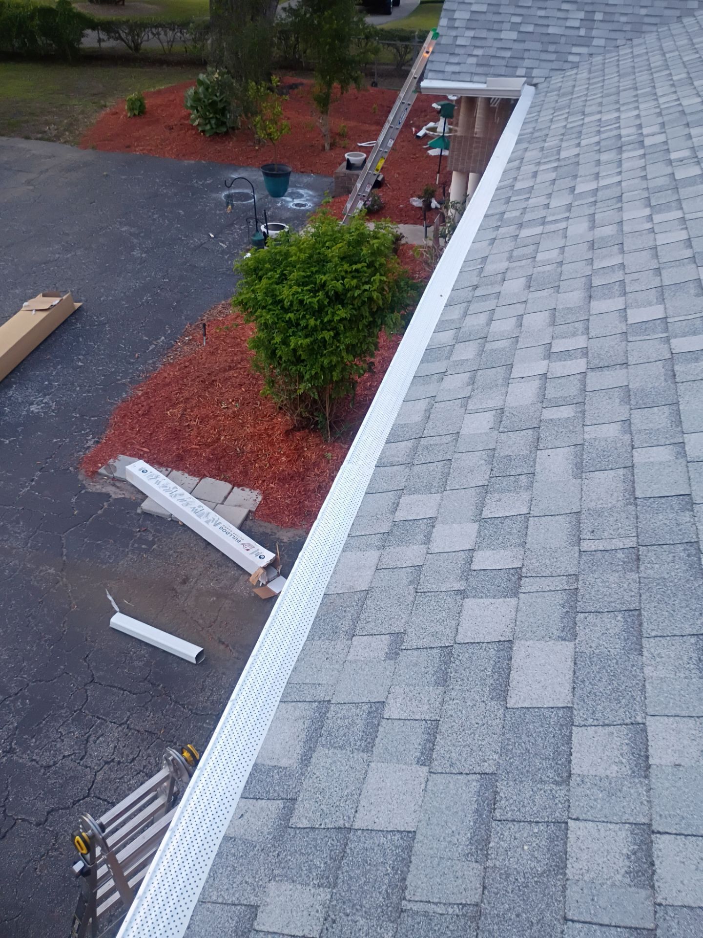 Leaf Guard using Gutter Guards in Tampa FL and New Seamless Gutters by Gutter Professors