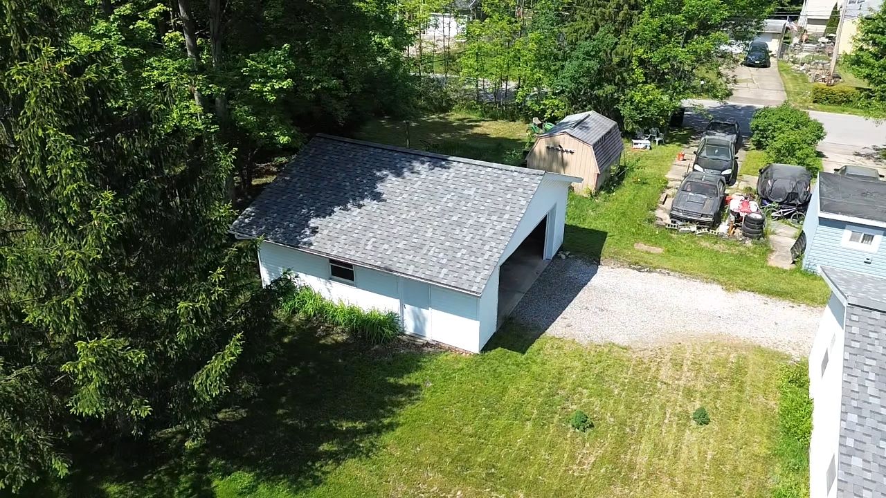 Atlas Pinnacle, Color, Coastal Granite, Drip Edge, Color, Birch White by Eagle Eye Roofing
