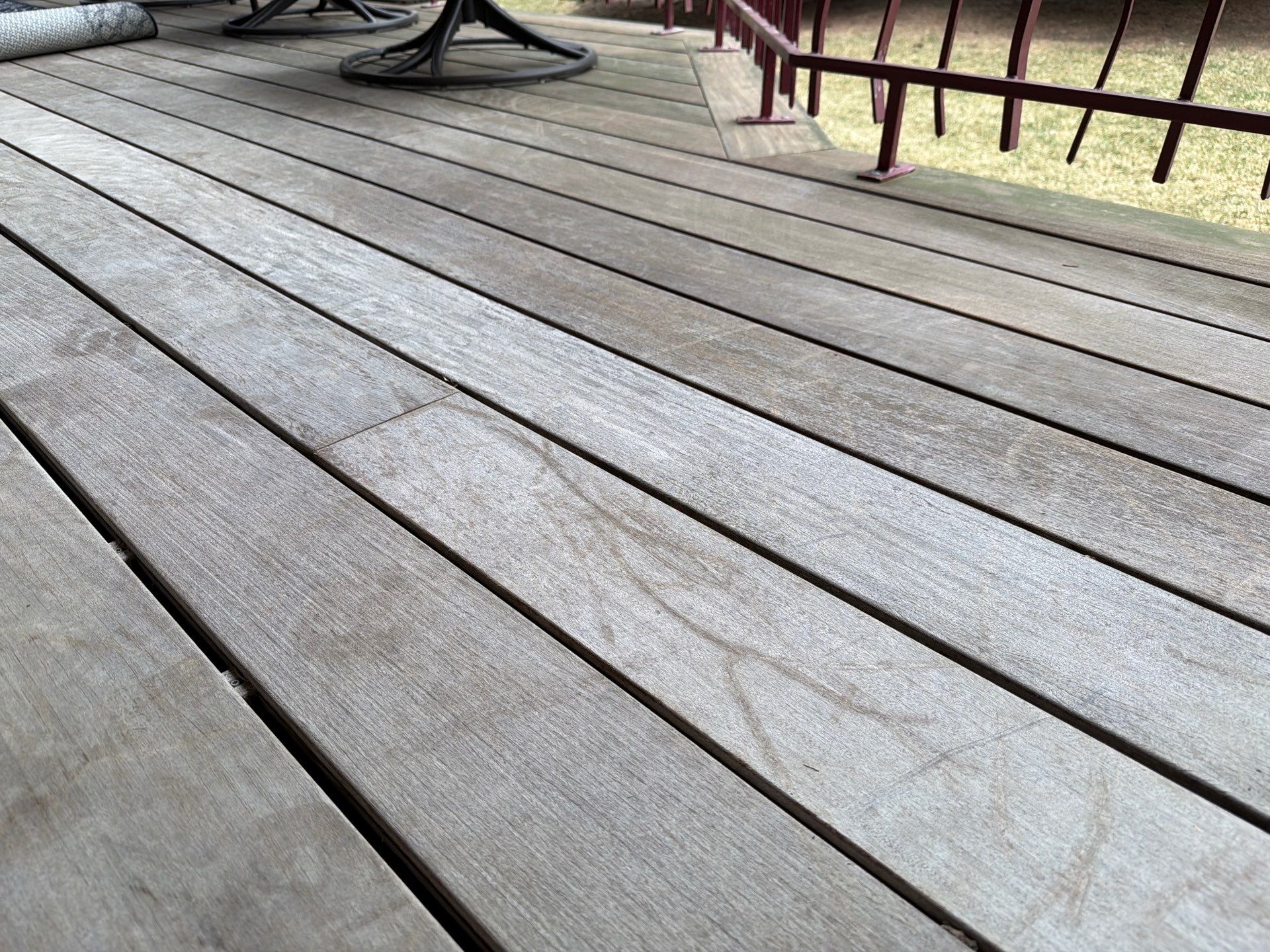 Deck Staining and Tongue and Groove Ceiling Refinish in Sioux Falls by Select Painting, Coatings & Garage Cabinets