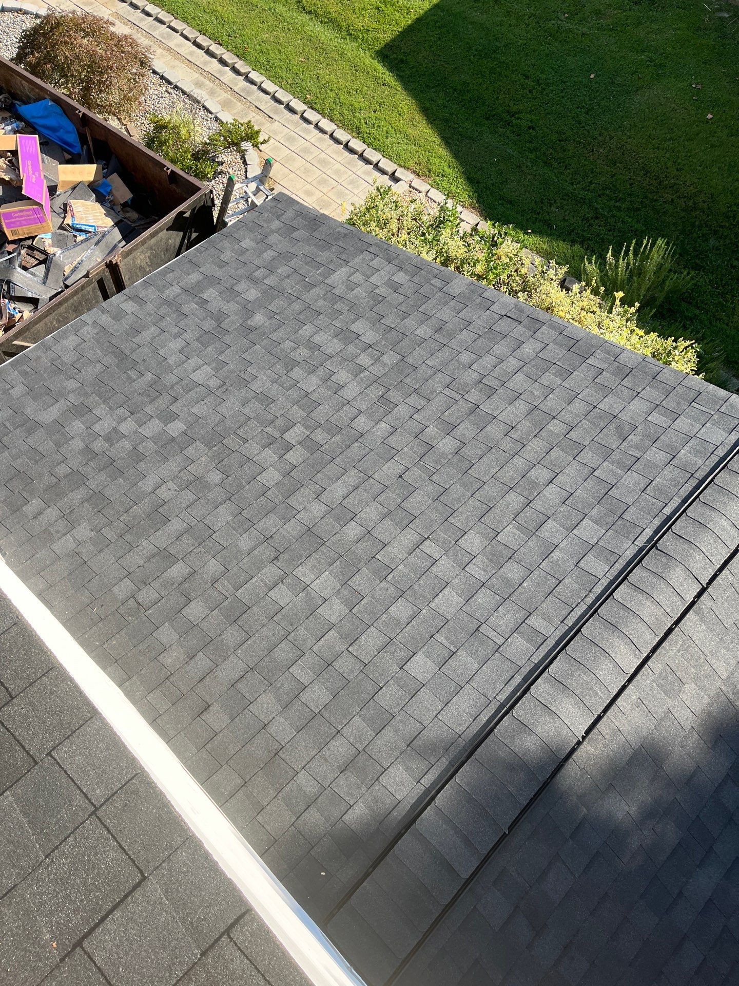 Burke: Residential Roof Installation with CertainTeed Landmark Pro Designer Shingles in Max Def Charcoal Black by RM Banning, Inc.
