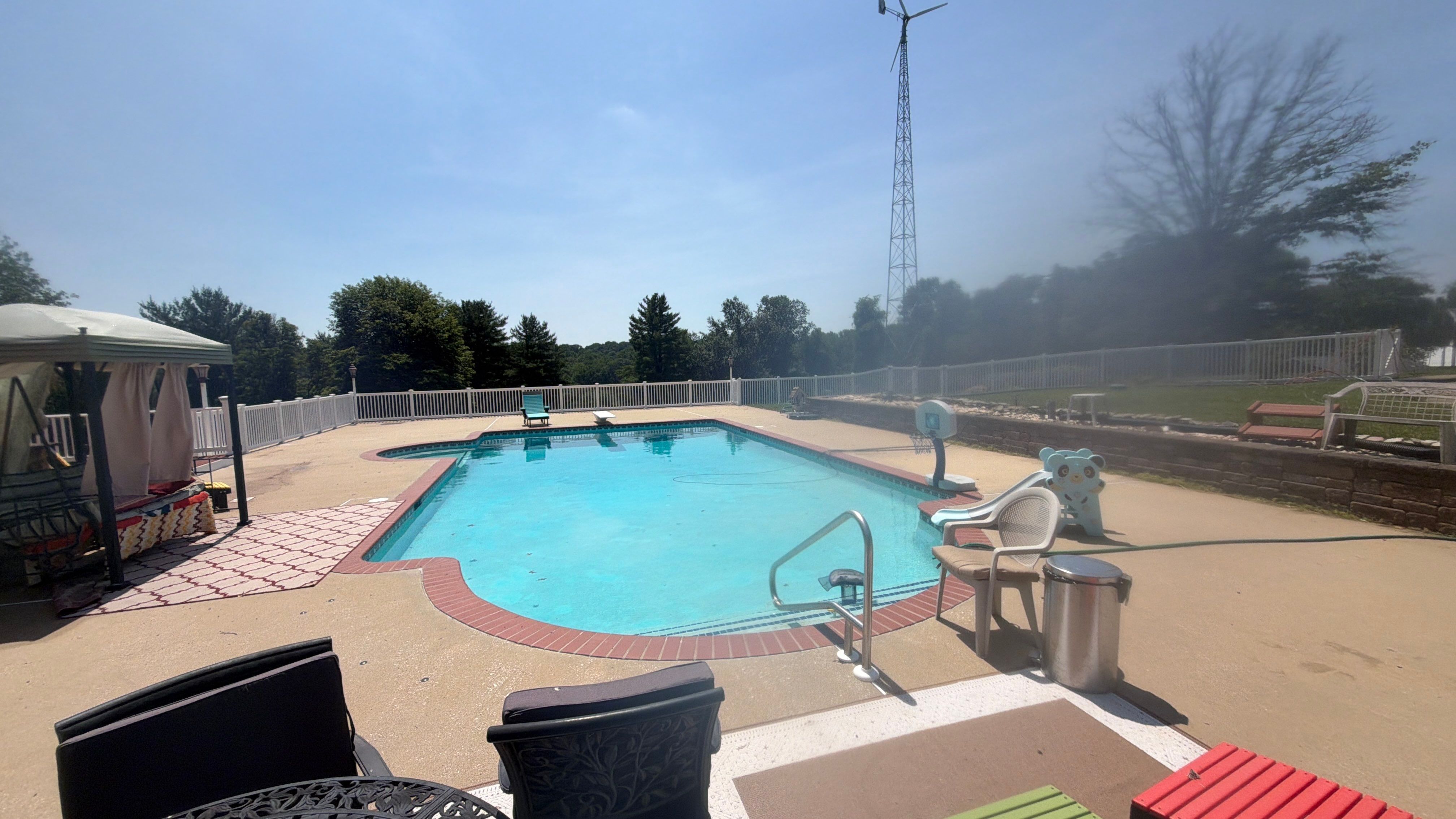 Concrete Pool Deck and Multi-Bay Building Cleaning in Eldersburg by Baltimore Pressure Washers Inc.