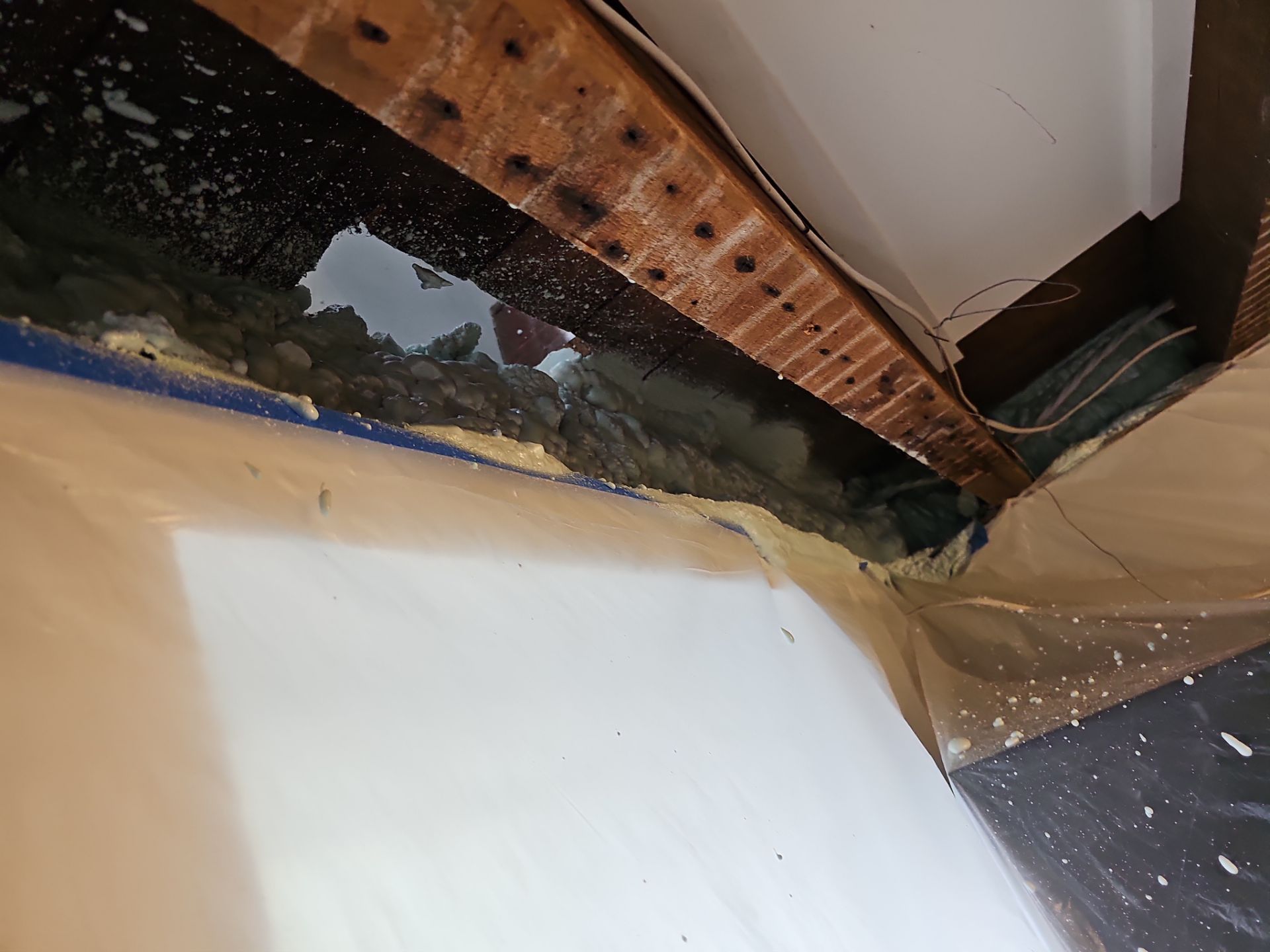 Attic Insulation using Closed Cell Spray Foam by NYS Foam & Energy