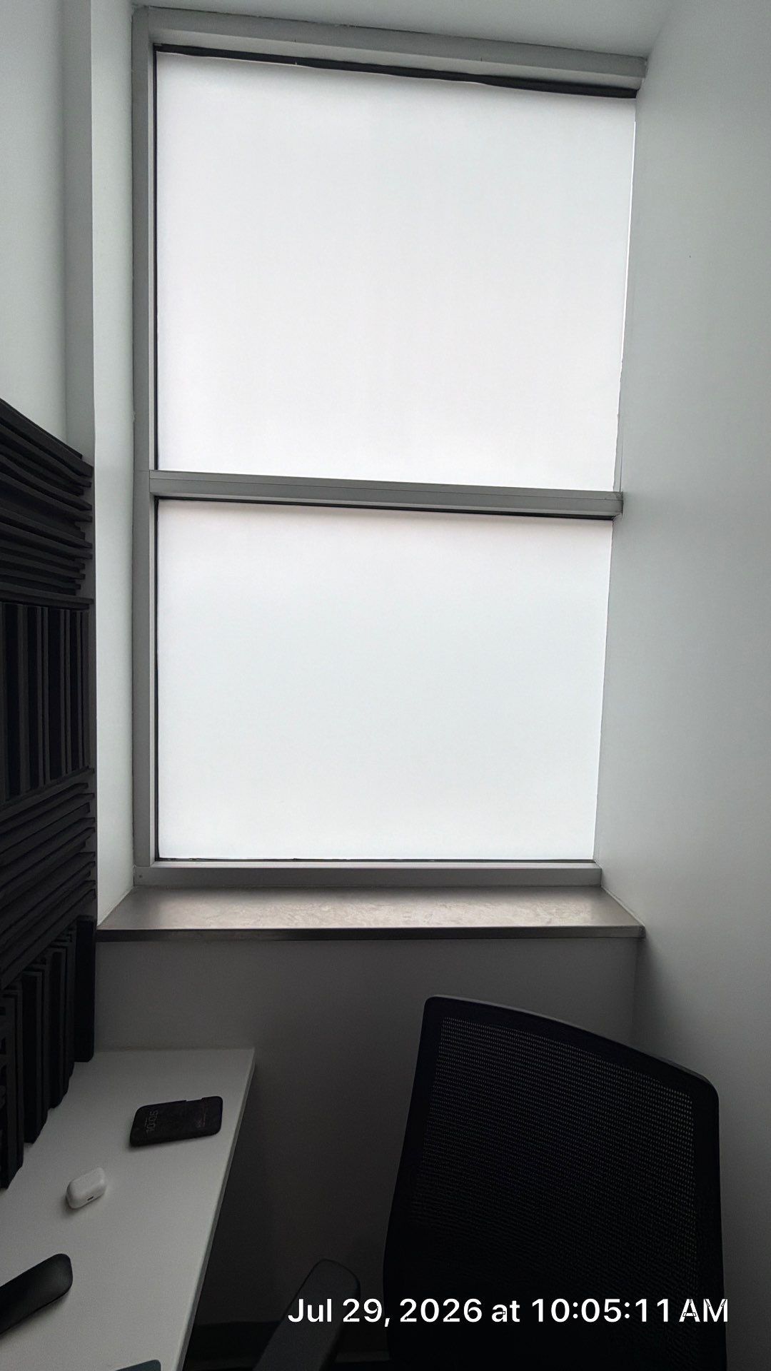 Professional Home Office Setup with Acoustic Wall Panels by CompanyCam Sales Demo