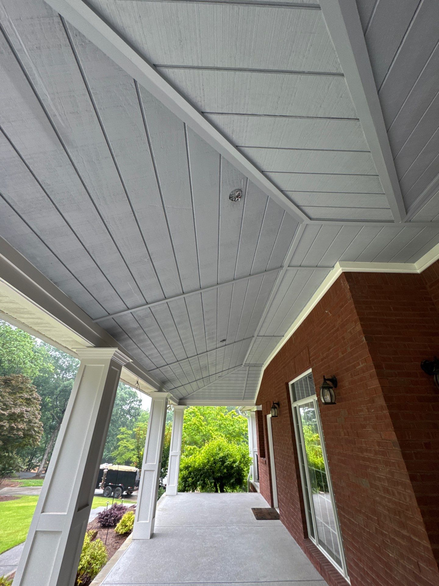 Custom Tongue-and-Groove Porch Ceiling Renovation in Marietta by Swift Home Renovations