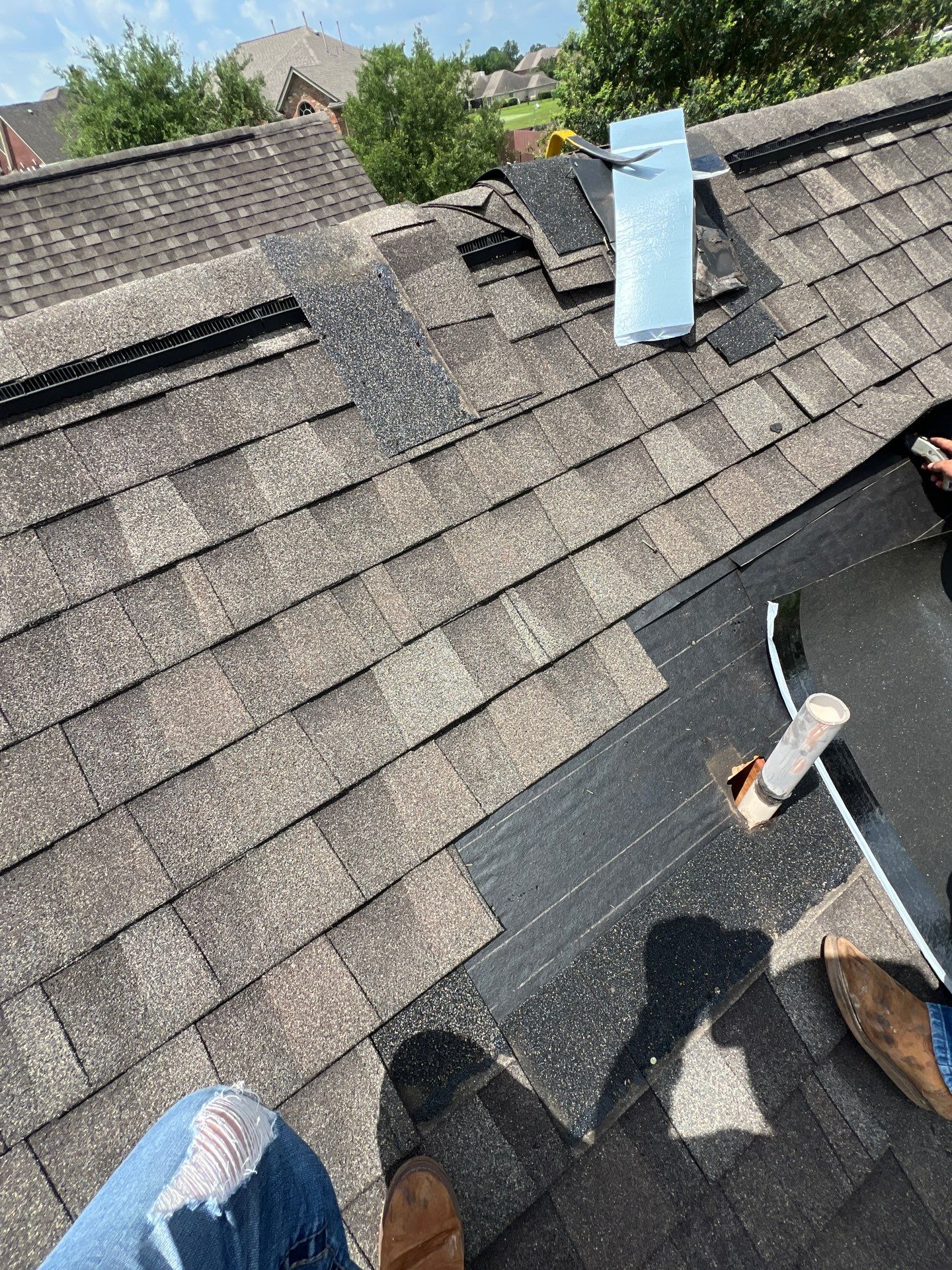 Hail Damage using Owen's Corning Duration (Lifetime) Shingles by Roof Repair Company