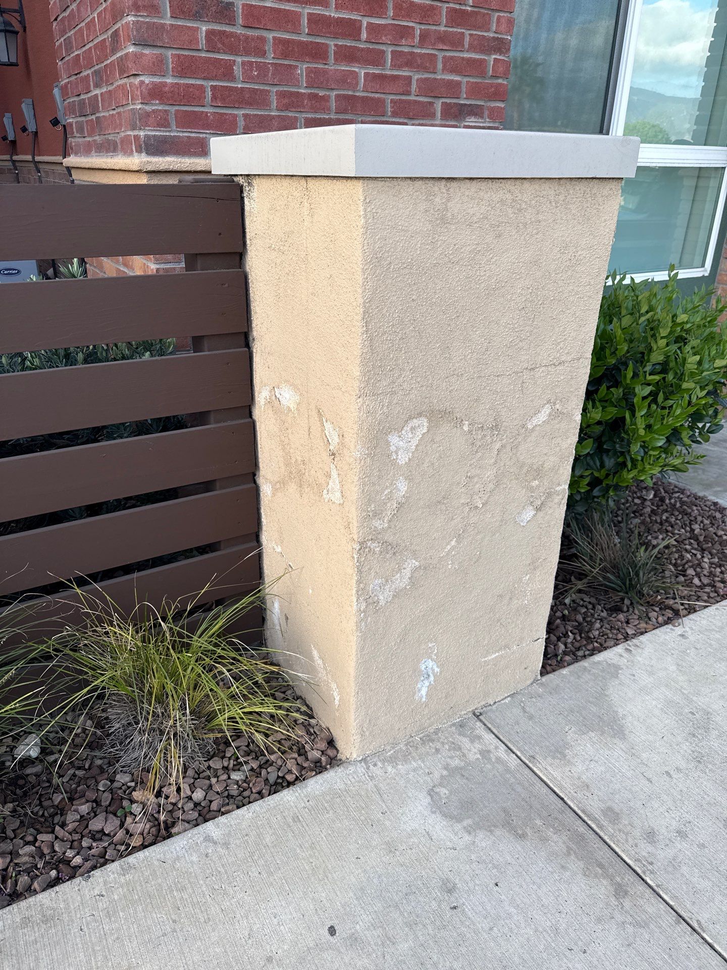 Pillar Stucco Repair in Glendora by One Stop Source