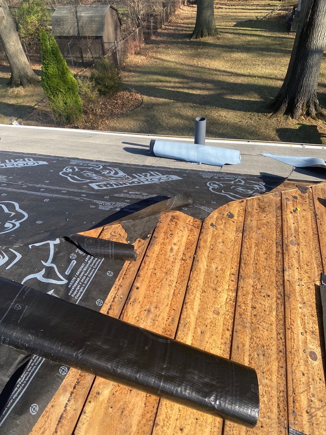 Residential Roofing Installation using Ownens Corning Duration Brownwood by Absolute Roofing and Construction
