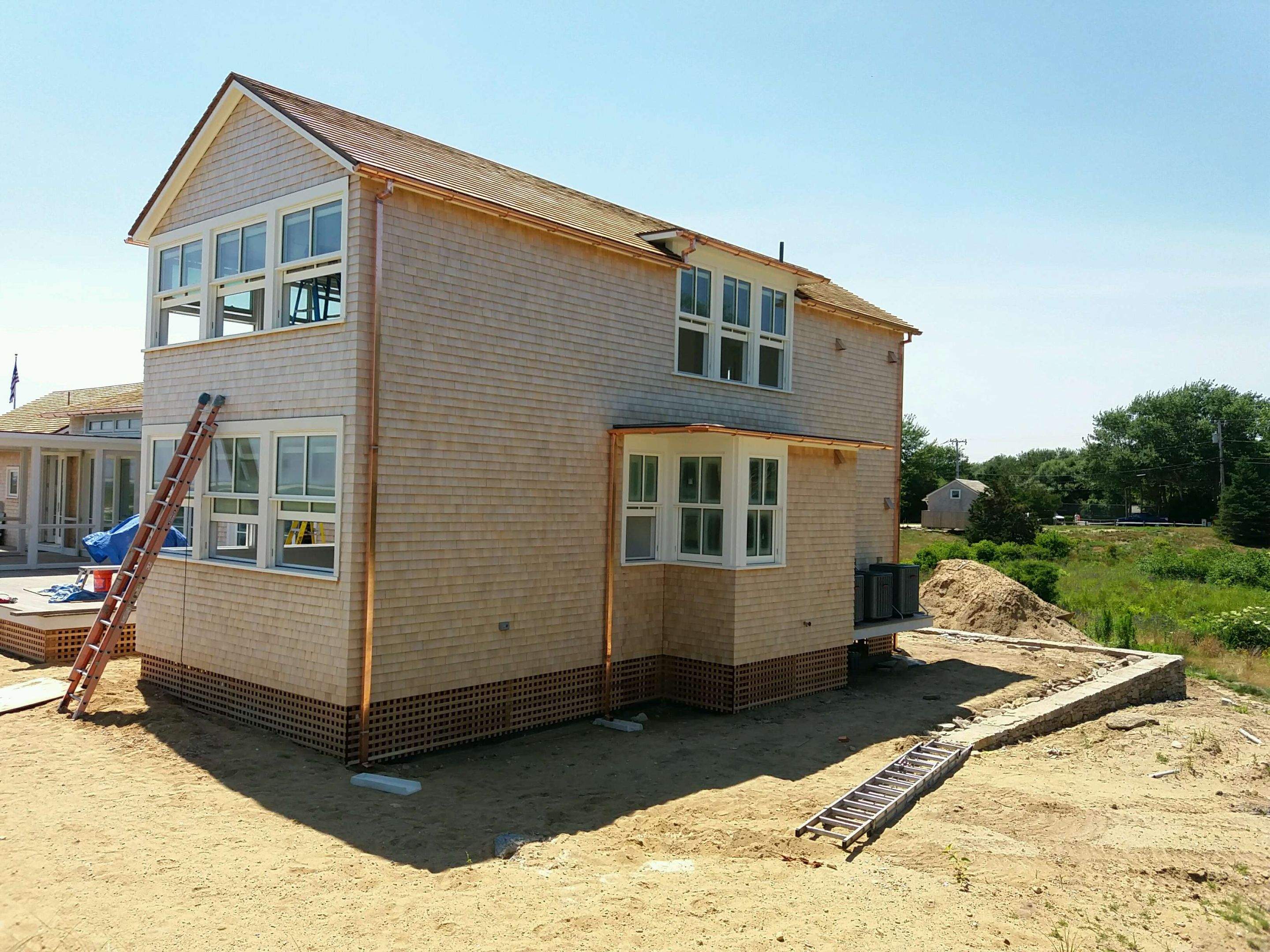 Copper Gutters Installed by Gutter Pro on Morris Island in Chatham, MA by Gutter Pro Enterprises