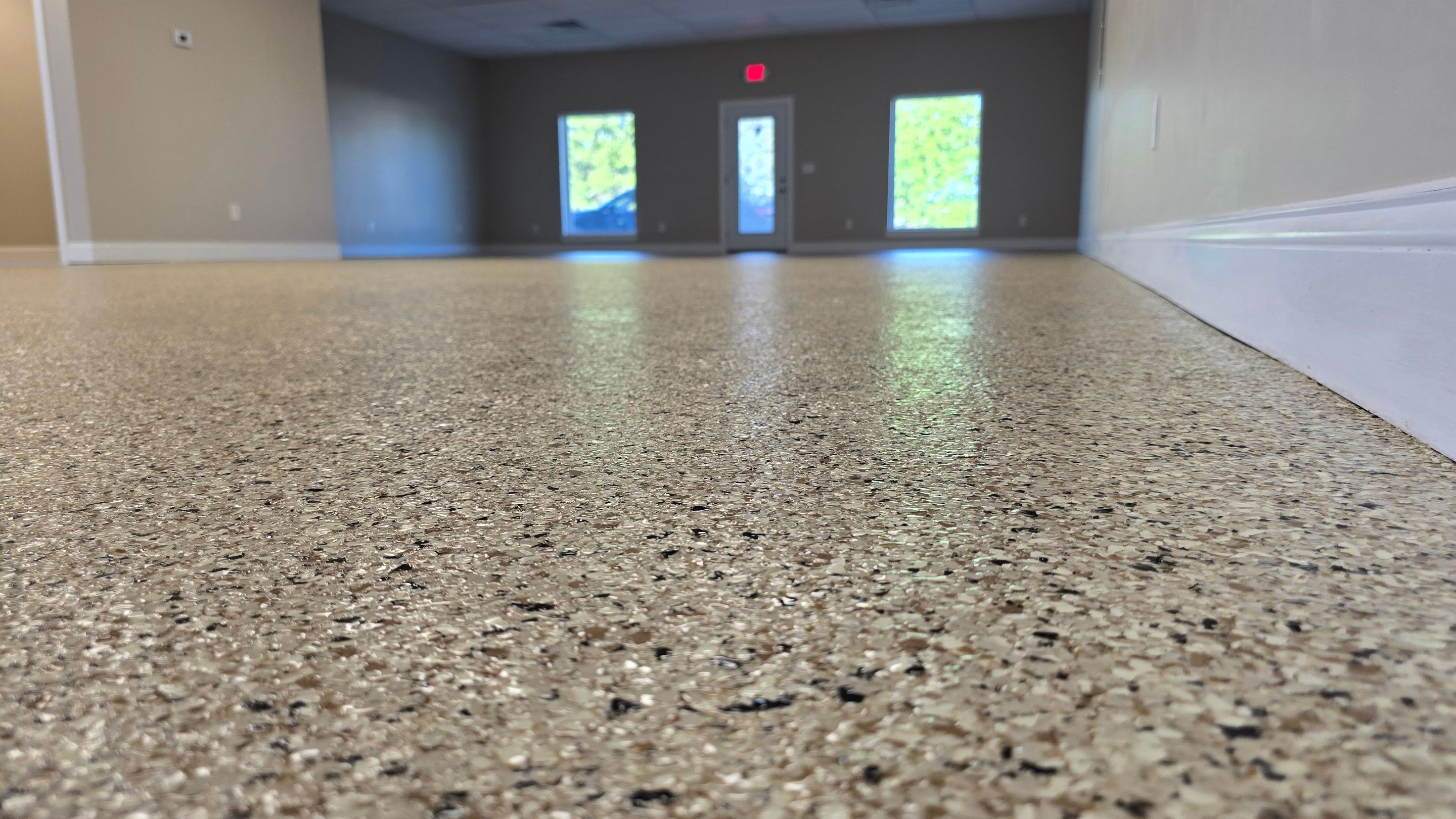 Garage Using Flake by Elite Floor Solutions