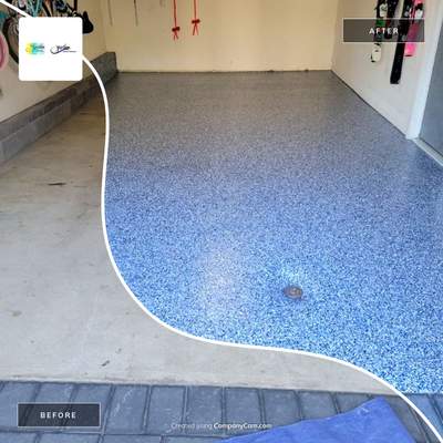 1-Car Penntek Garage Floor in Orbit