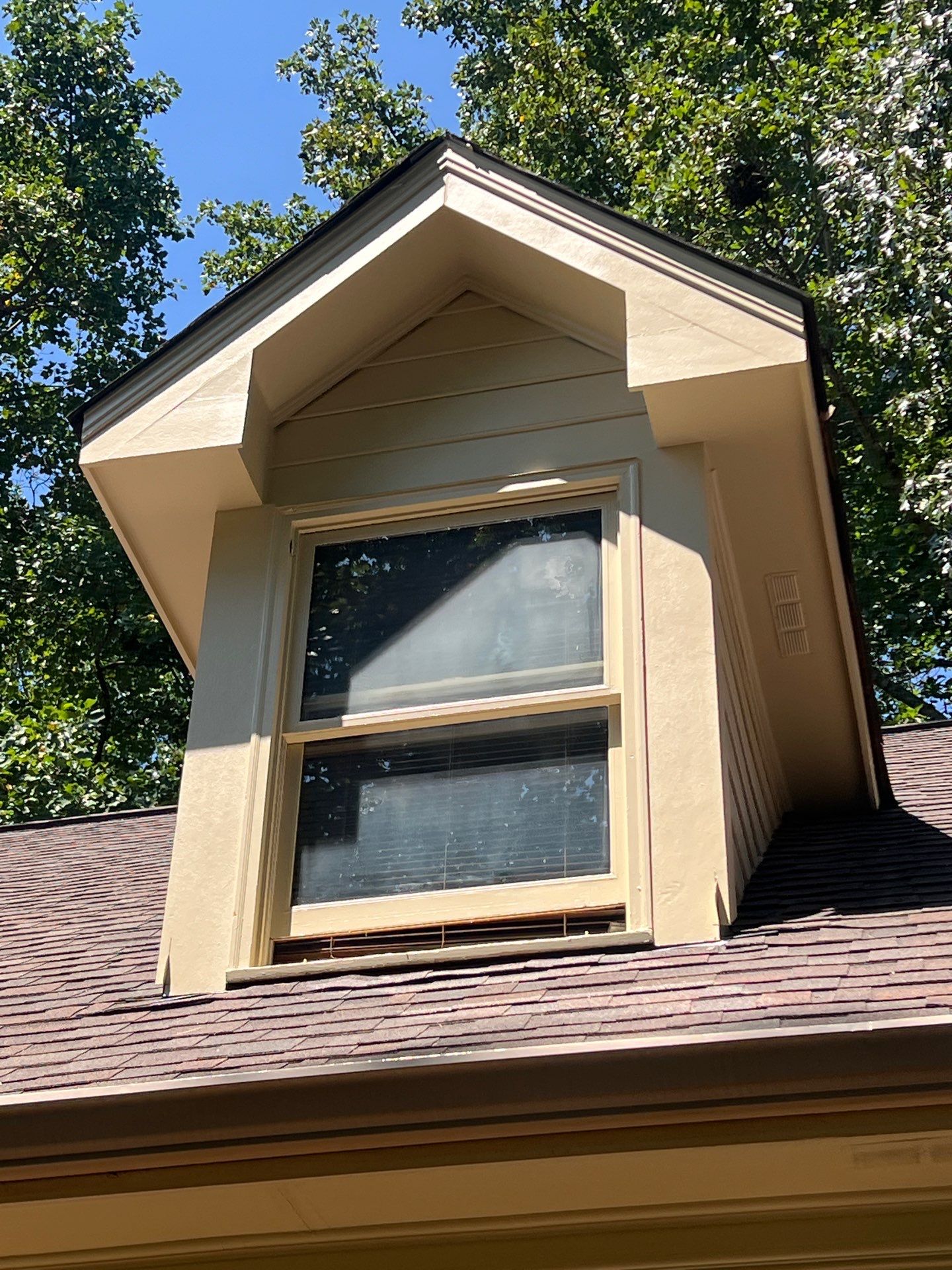 Dormer Siding Replacement and Exterior Painting in Lawrenceville, GA by Nelson Exteriors 