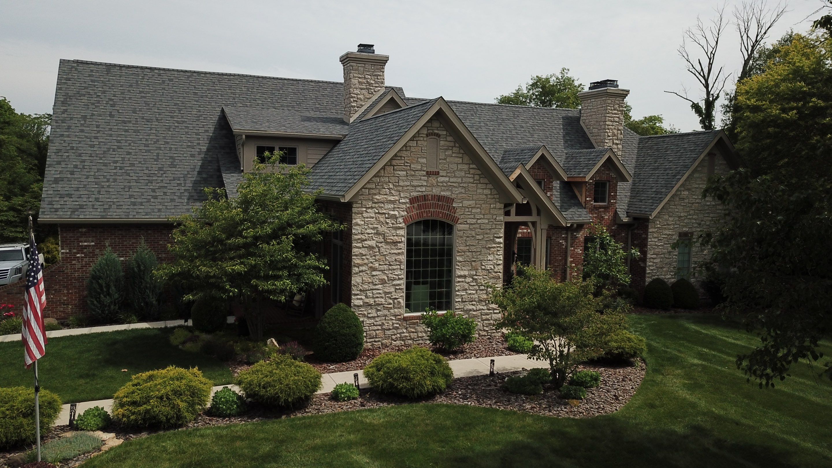 Residential Roofing Installation using Duration Series Shingles - Estate Gray by RoofX 