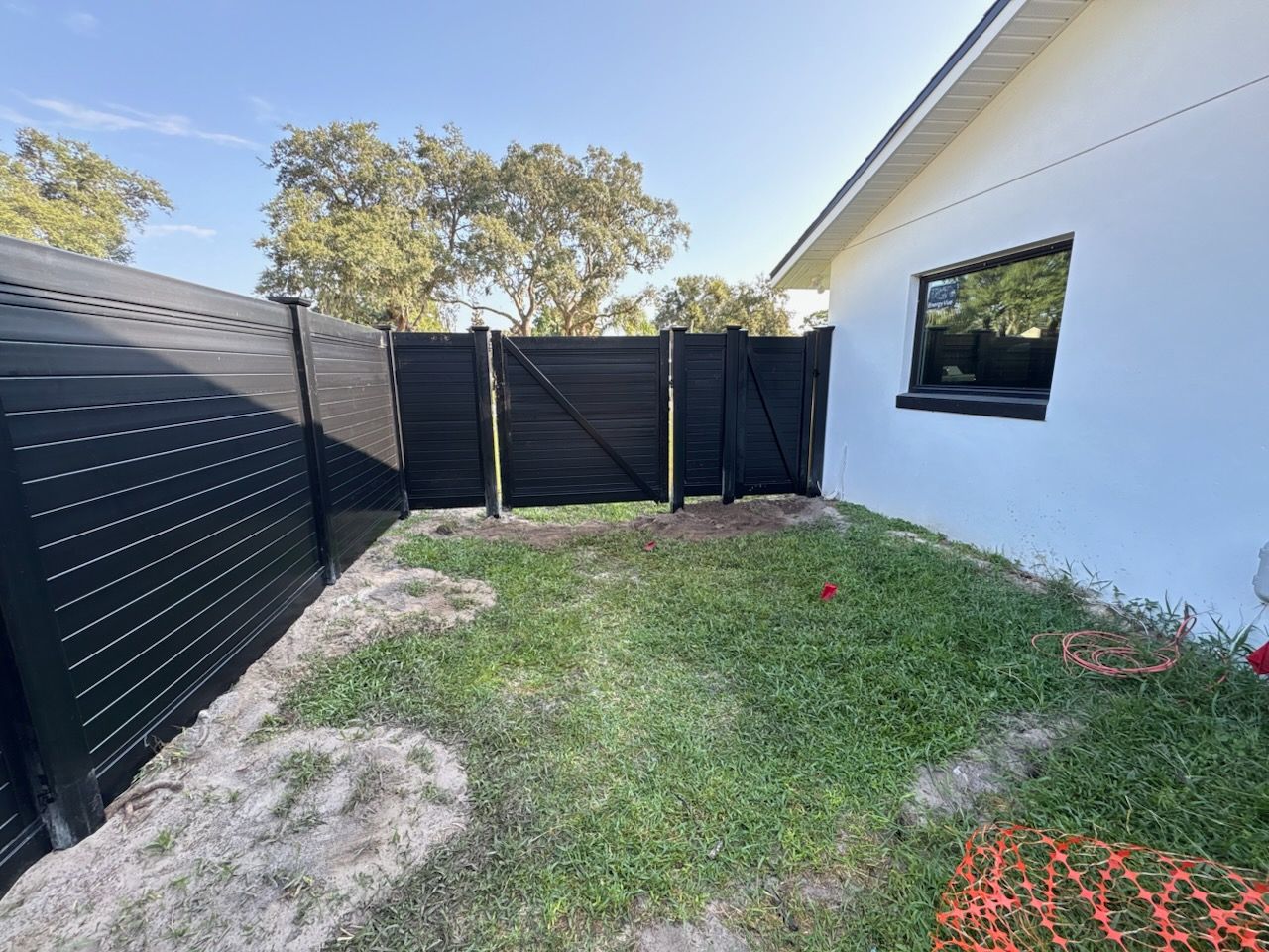 Blackline Vinyl Fence Installation by Asap fence and gates, LLC