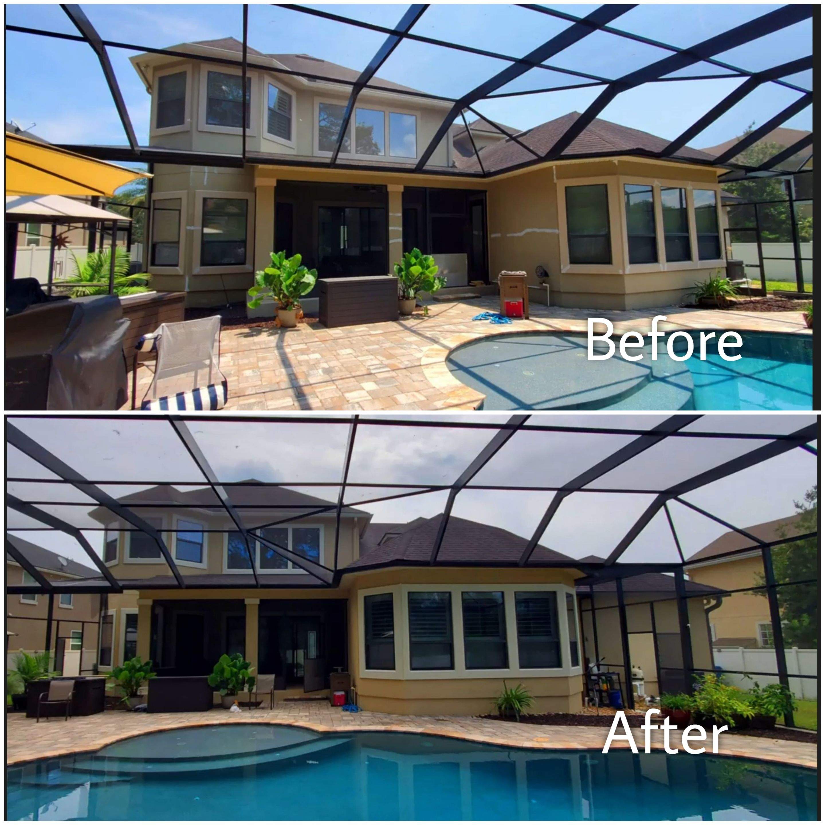 Stucco Crack Repairs and Exterior Painting in Jacksonville FL 32226 by A New Leaf Painting, LLC