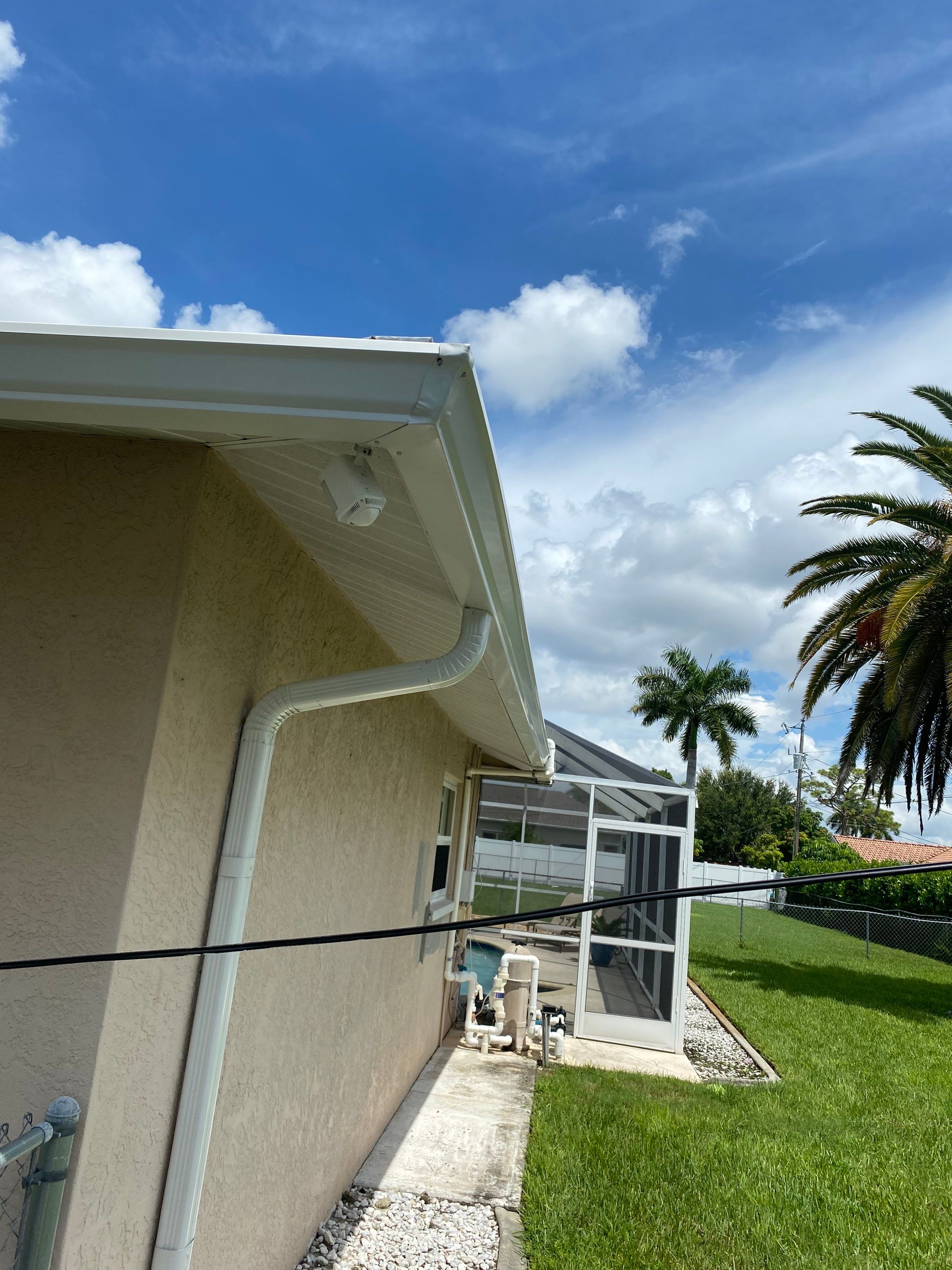 Seamless Gutters for Buildings in Cape Coral FL by Gutter Professors