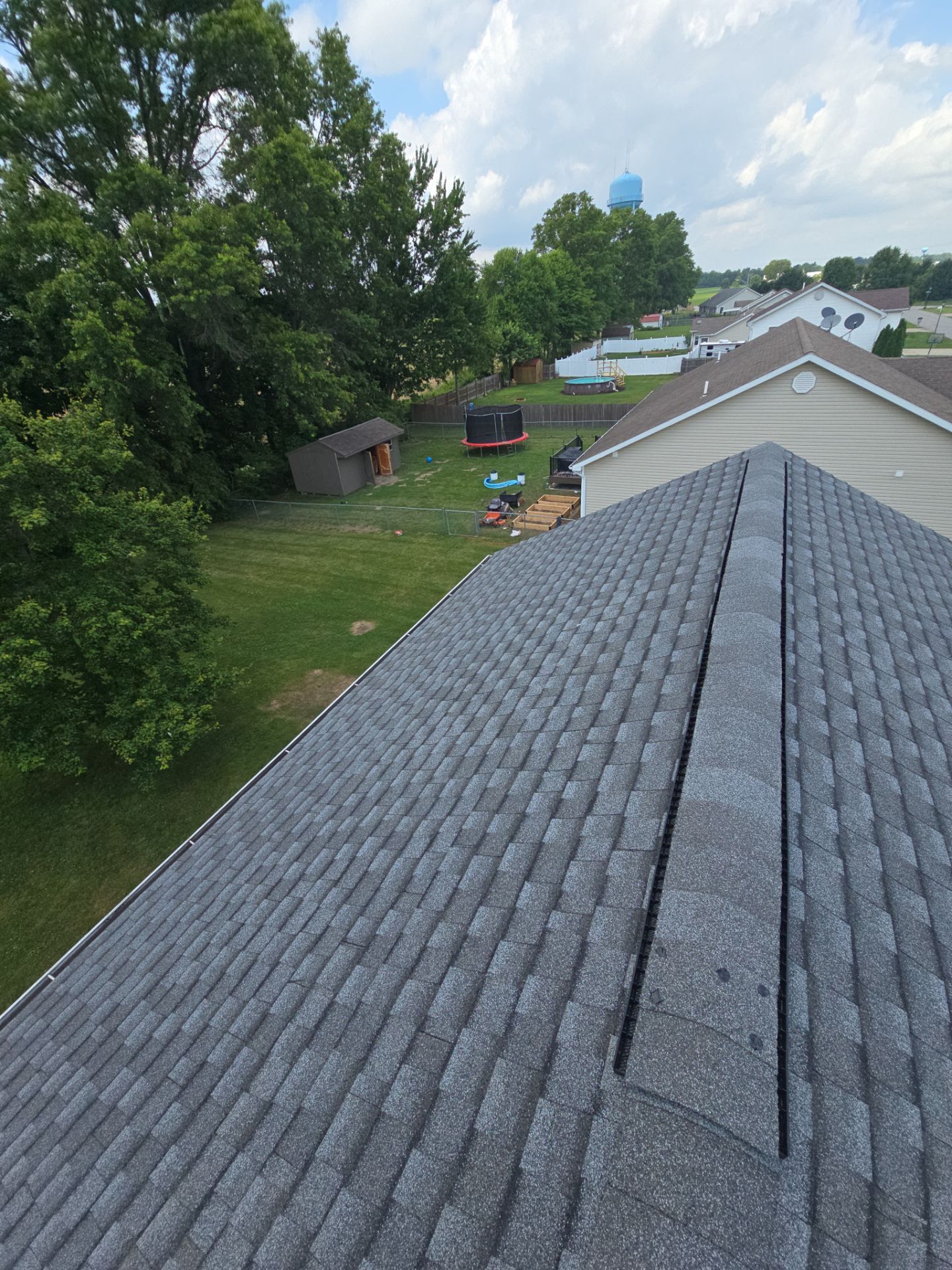 GAF Timberline HDZ Pewter Shingle Roof Replacement in Mt Orab by Empire Contractors