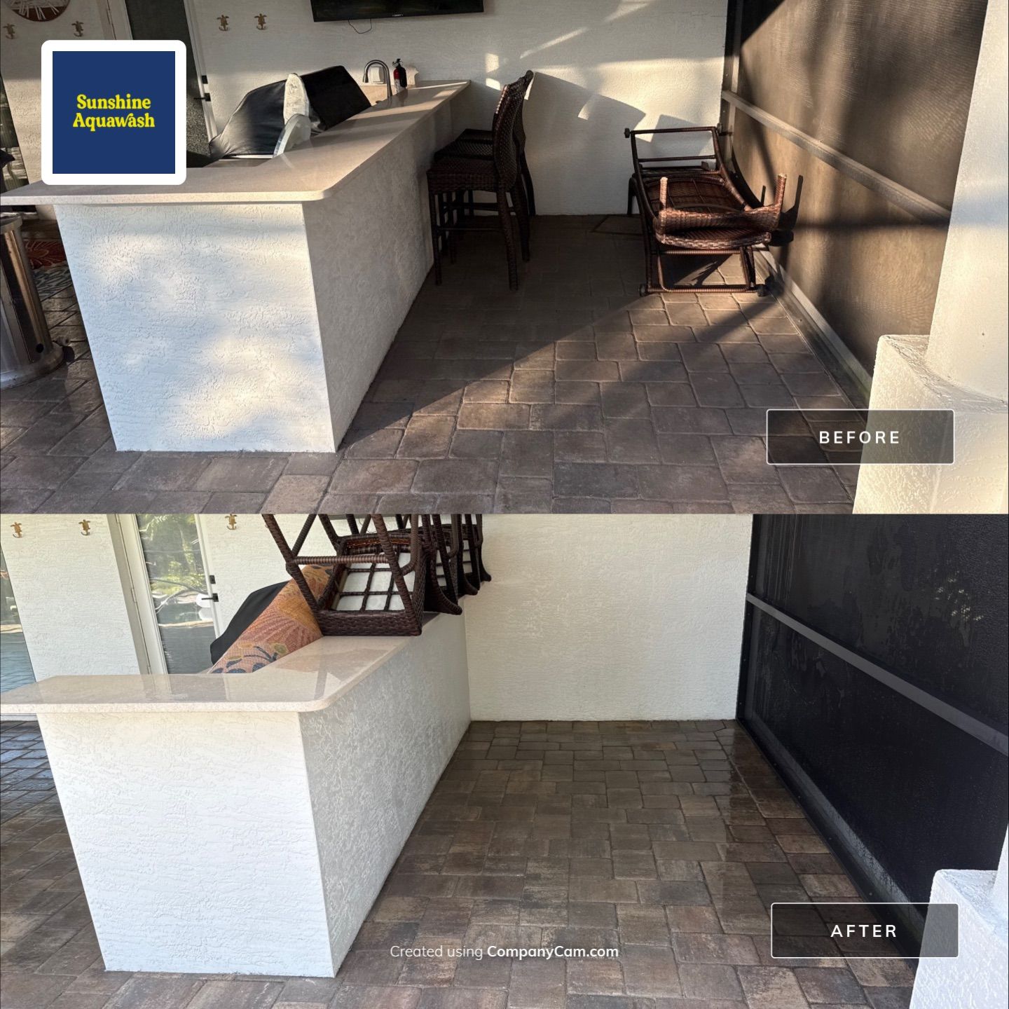 Flat Tile Roof, Paver Pool Deck & Driveway Cleaning | Cove at Twin Rivers, Parrish FL by Sunshine AquaWash