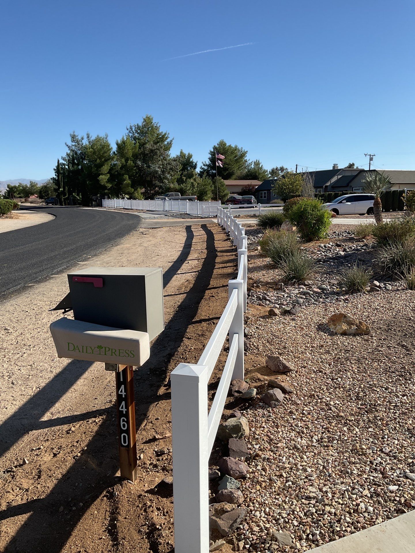 Fence Installation using Ranch Style Vinyl by Fence Guys Inc.