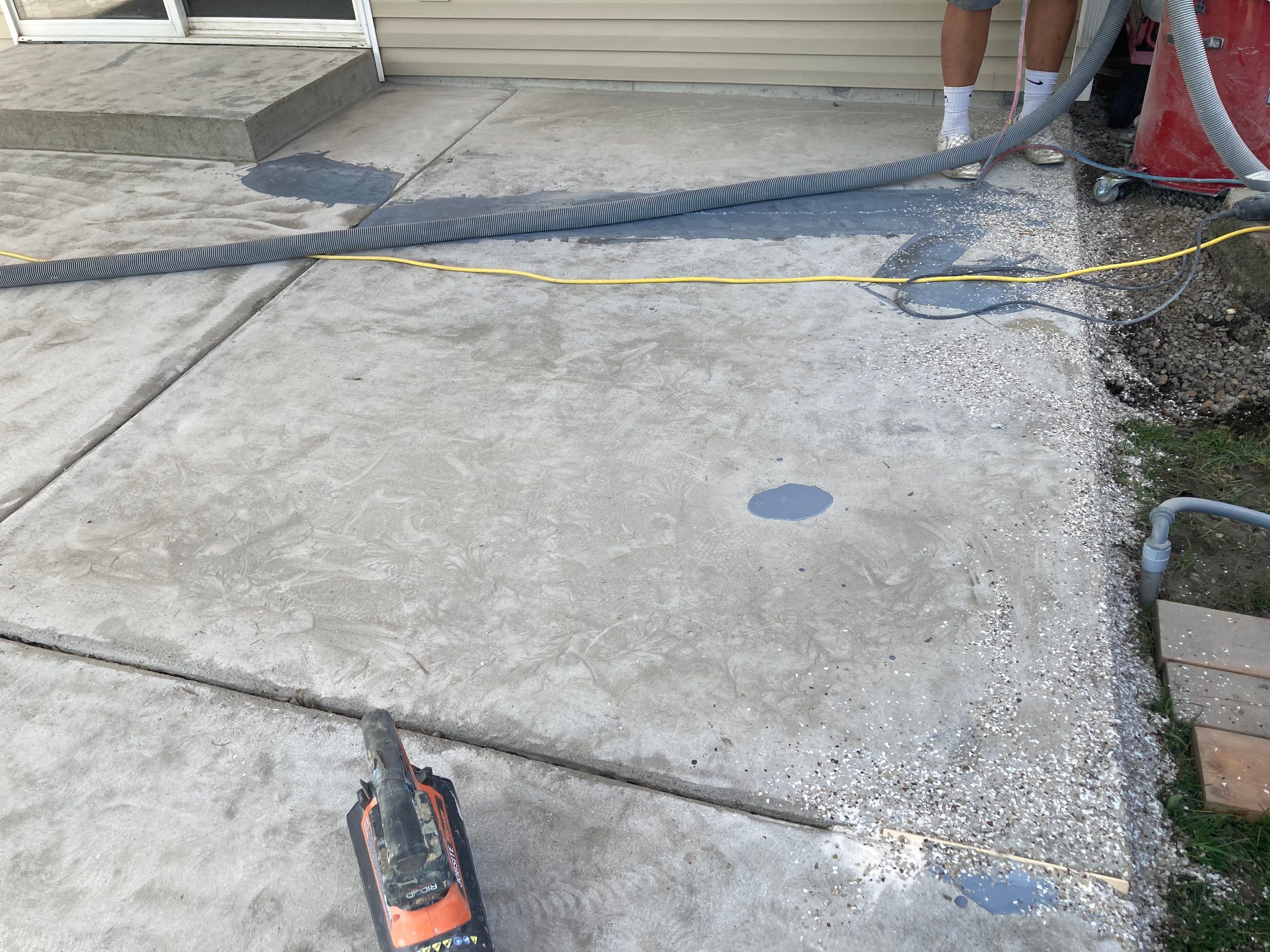Patio and Walkway using Pebble Beach by Croc Coatings, LLC