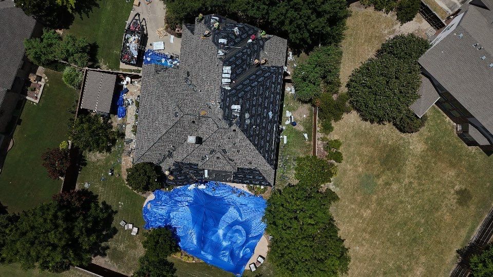 Residential Roof Repair using IKO Dynasty Class 3 Impact Resistant Shingles by Becker Roofing and Exteriors