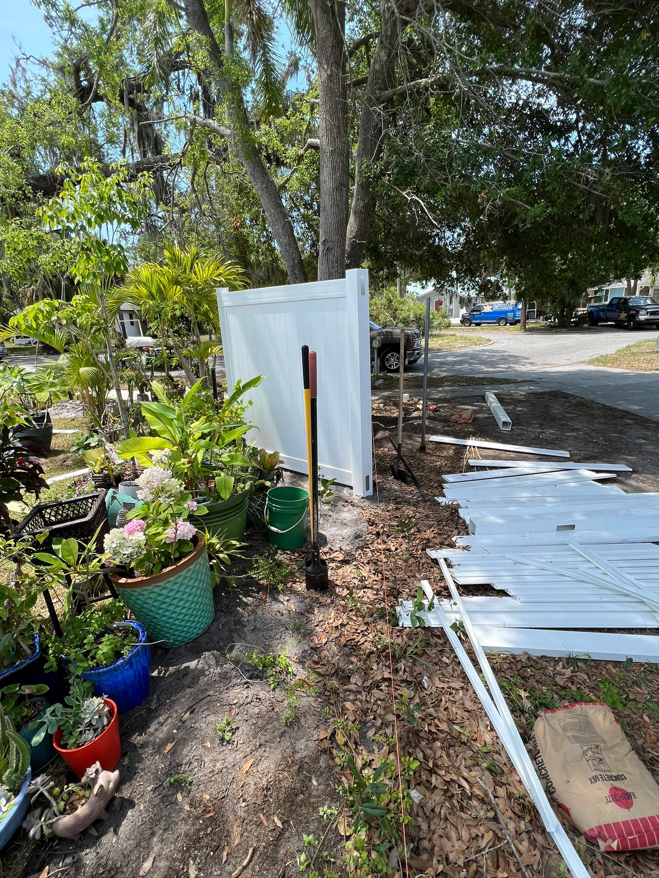 Sarasota, FL 6ft. Tall White Vinyl Privacy Fence by Asap fence and gates, LLC
