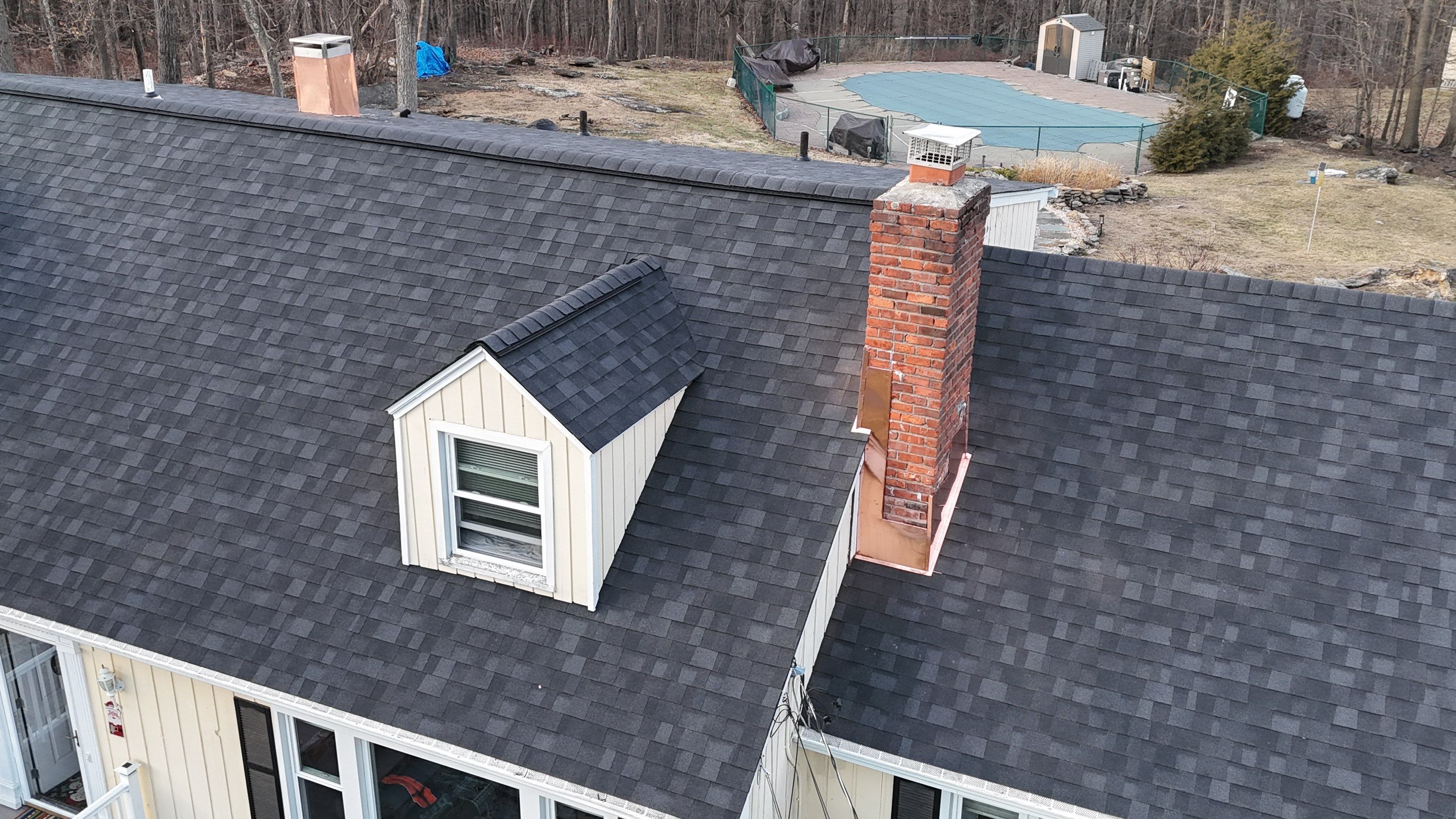 Owens Corning Duration: Onyx Black in Ridgefield, Connecticut by Golden Shield Roofing