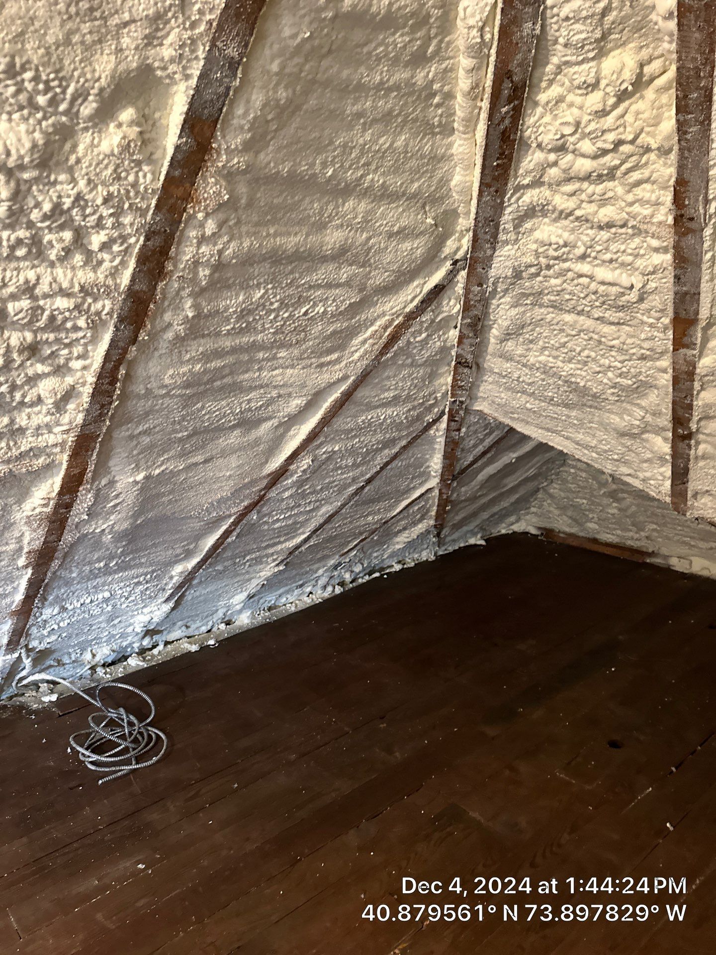 Attic Insulation using Closed Cell Spray Foam by NYS Foam & Energy