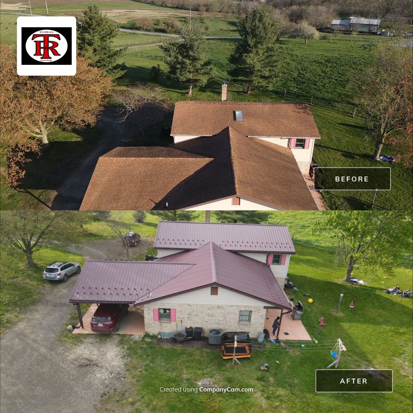 Metal Roof Installation using Everlast Azm panel w/ colourbond process by Teflon Roofing