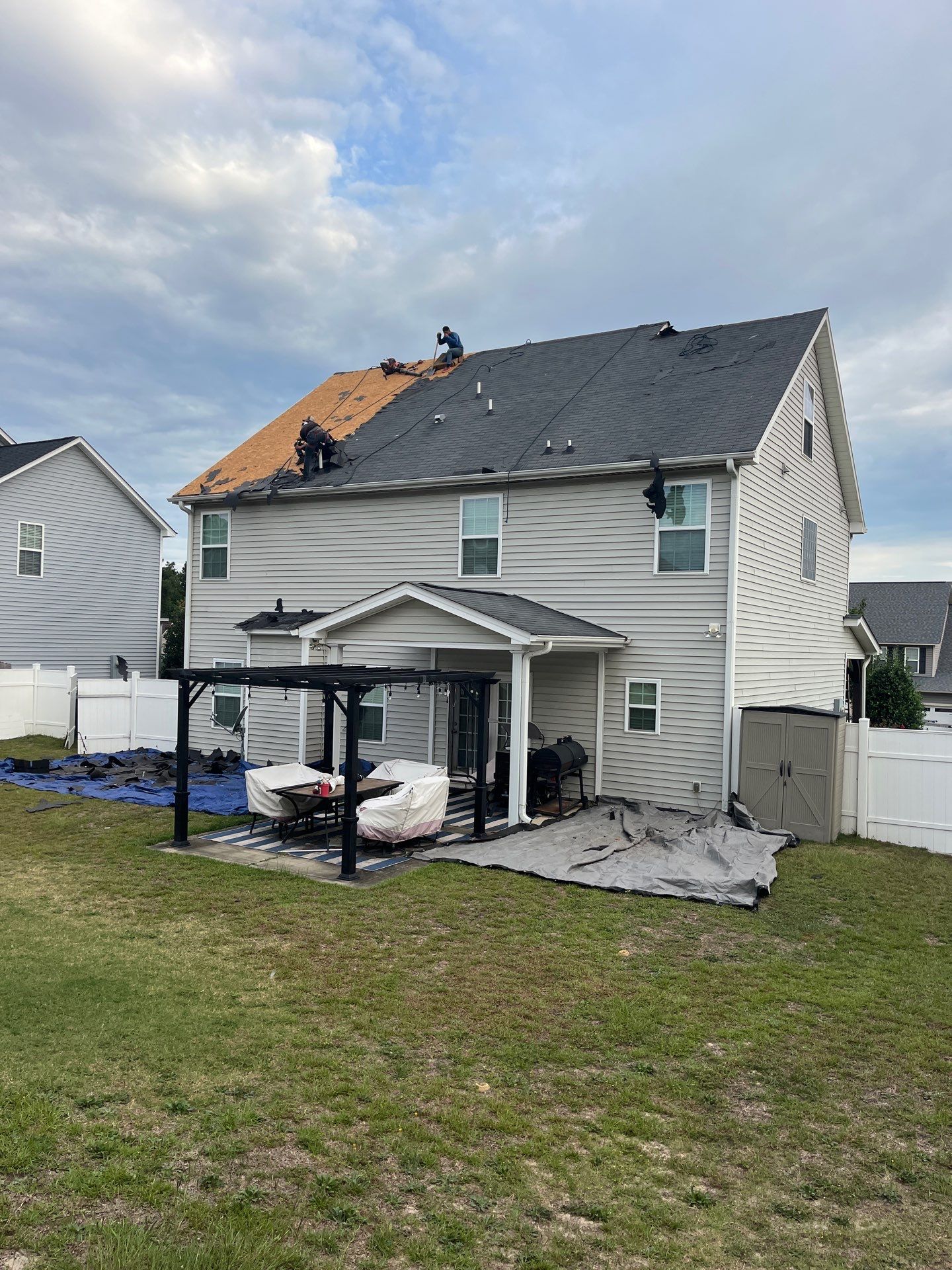 Residential Roofing Installation using Owens Corning by Karcher Roofing & Construction