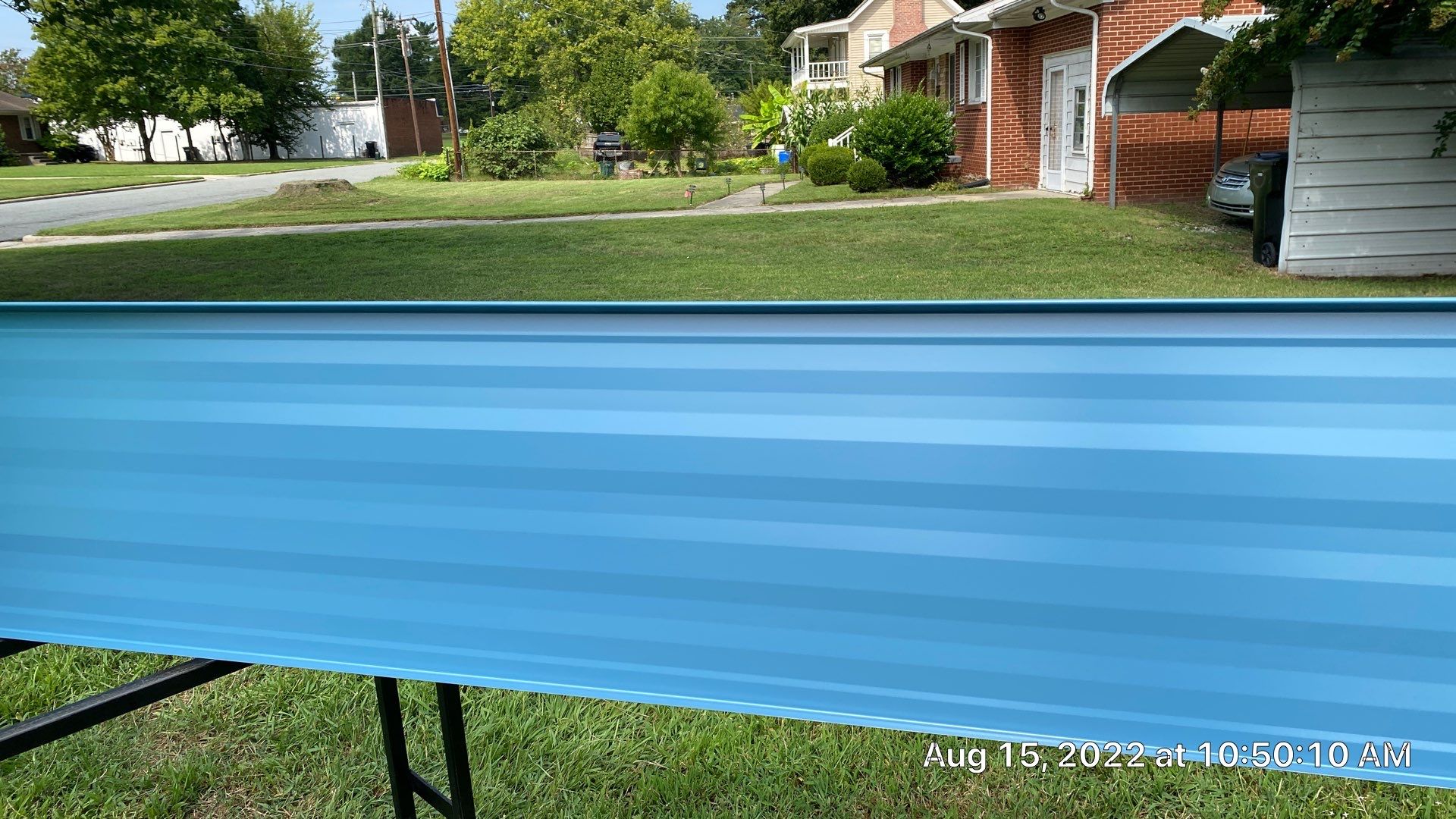 Carolina Blue Standing Seam Roof by Just In Time Roofing and Restoration