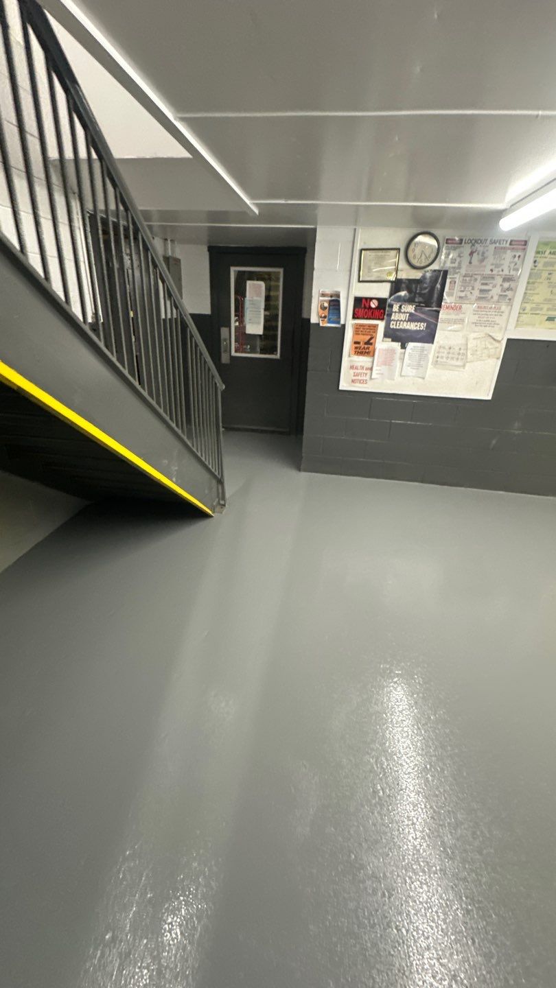 Industrial Grey Grit Project in Mars by Floors in a Day, Inc
