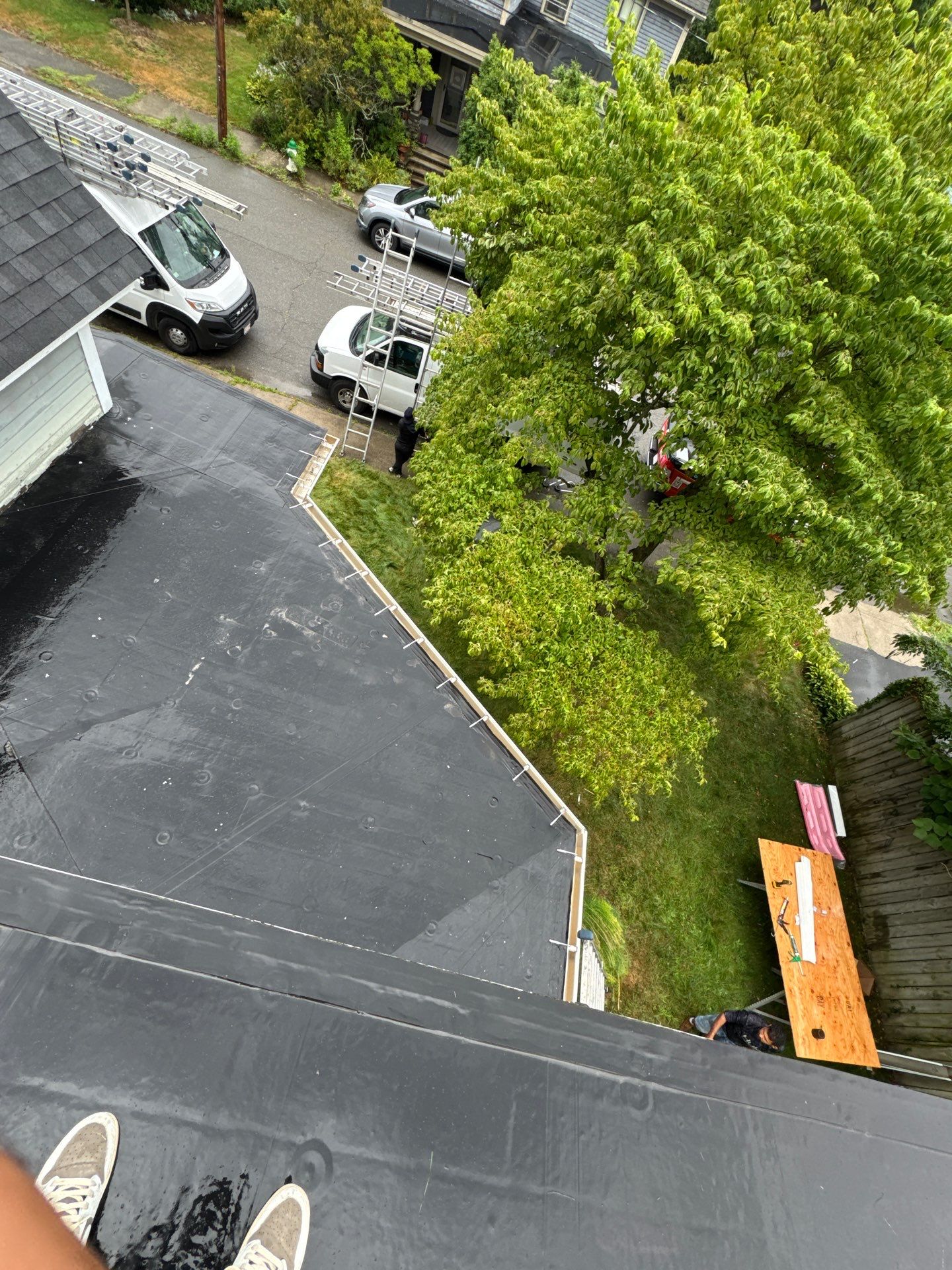 Full Roof Replacement + Custom Gutter Install | Onyx Black Finish by Mighty Dog Roofing of Greater Middlesex County