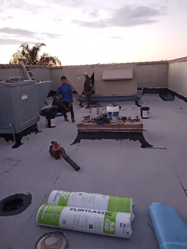 Flat Roof Replacement using Certainteed Flintlastic SA Roofing System by Aastro Roofing
