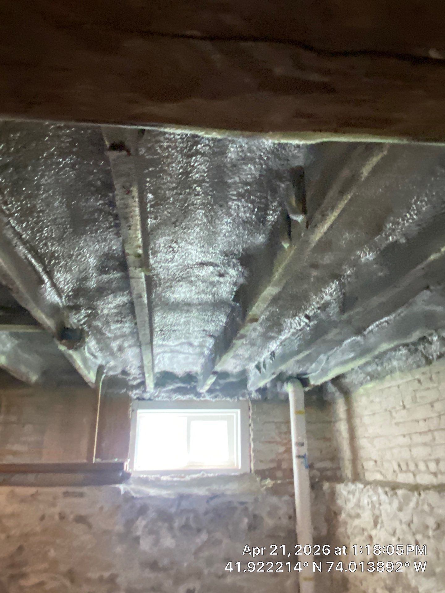 Attic Insulation using open cell spray foam by NYS Foam & Energy
