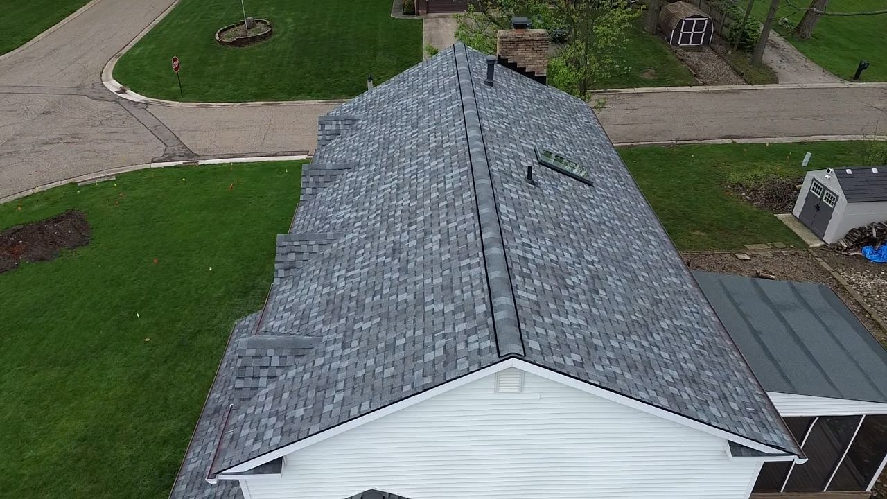 Atlas Pinnacle, Color, Coastal Granite, Drip Edge, Color, Black by Eagle Eye Roofing