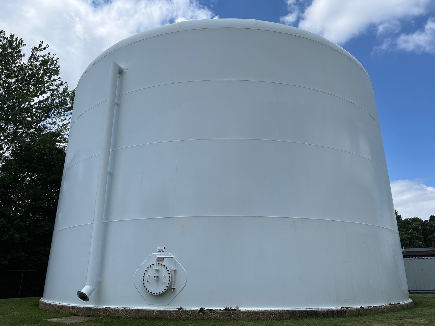 Water tank cleaning by Northern Power Washing LLC.