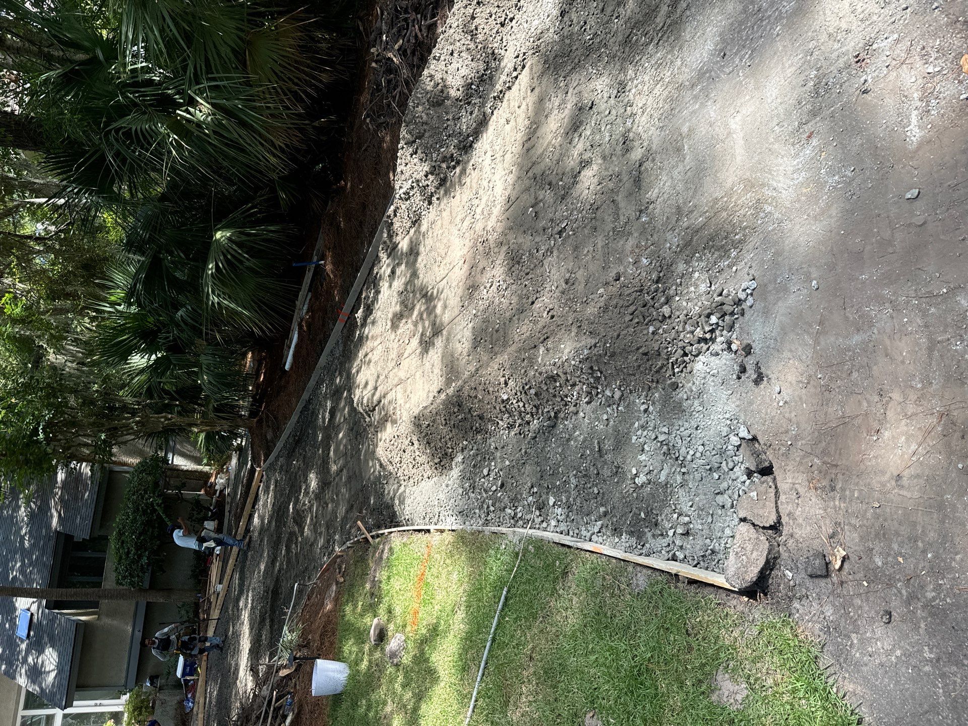 Hilton Head Island Concrete Driveway Replacement with Decorative Paver Borders by Lowcountry Scapes, LLC