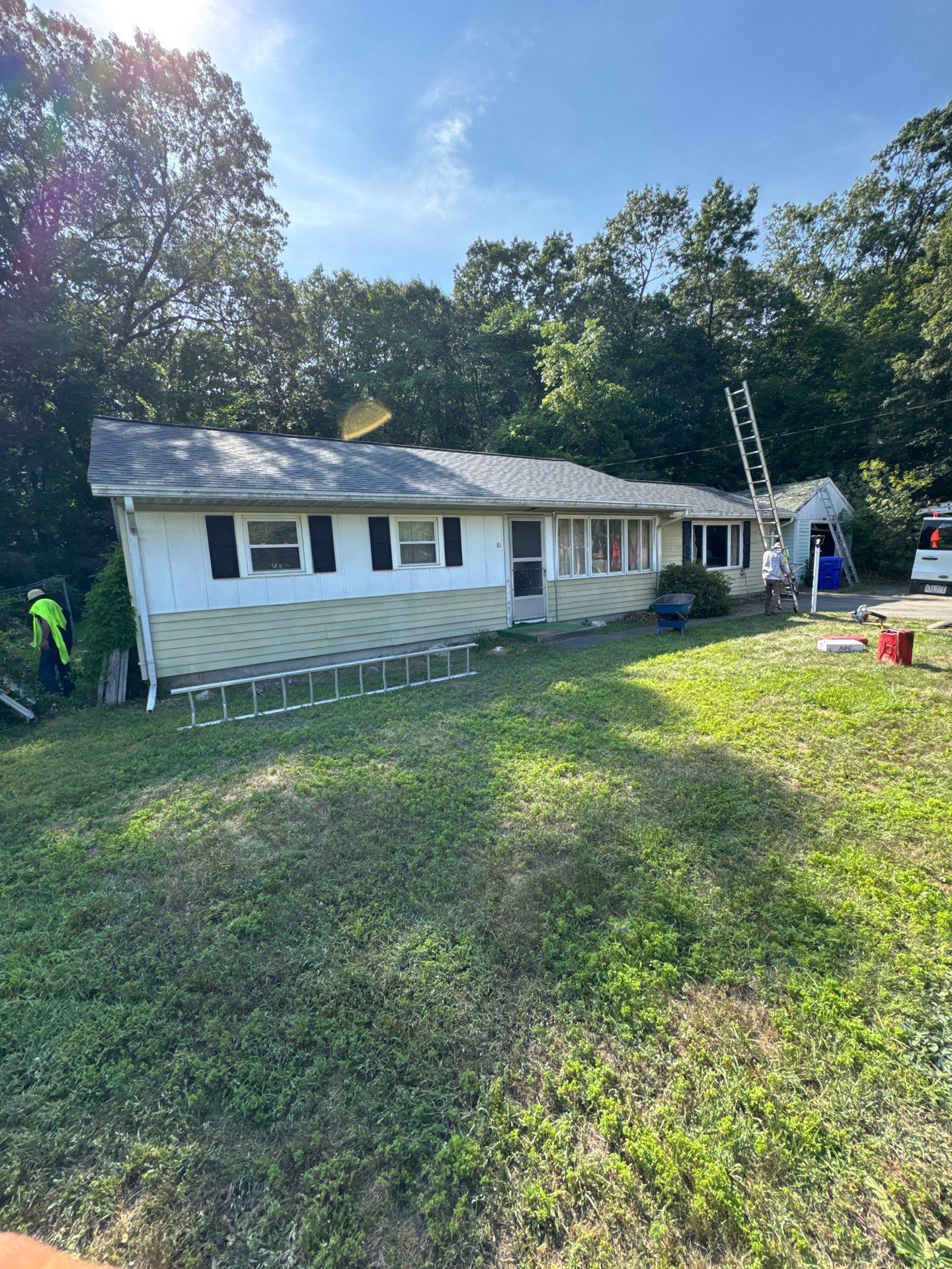Onyx Black Roof Transformation in Maynard, MA by Mighty Dog Roofing of Greater Middlesex County