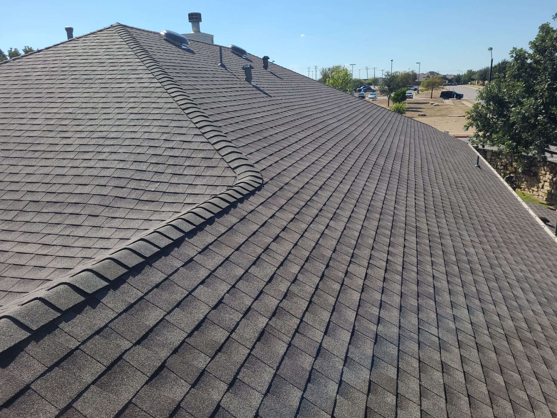 GAF Timberline HDZ with Z-Ridge, weathered wood by Oakwood Roofing and Construction, LLC