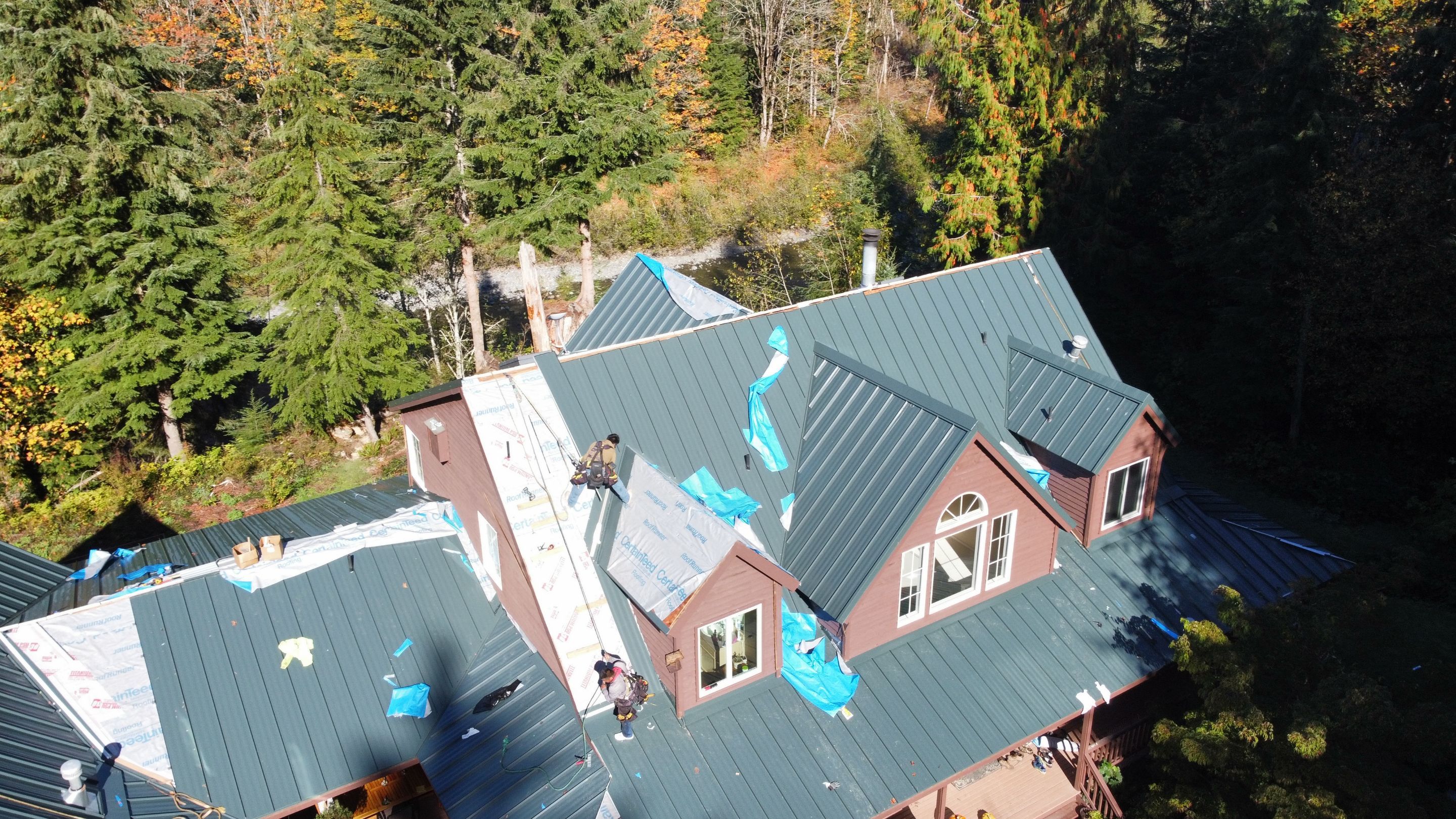 Metal Roof Project in North Bend by Roof Smart