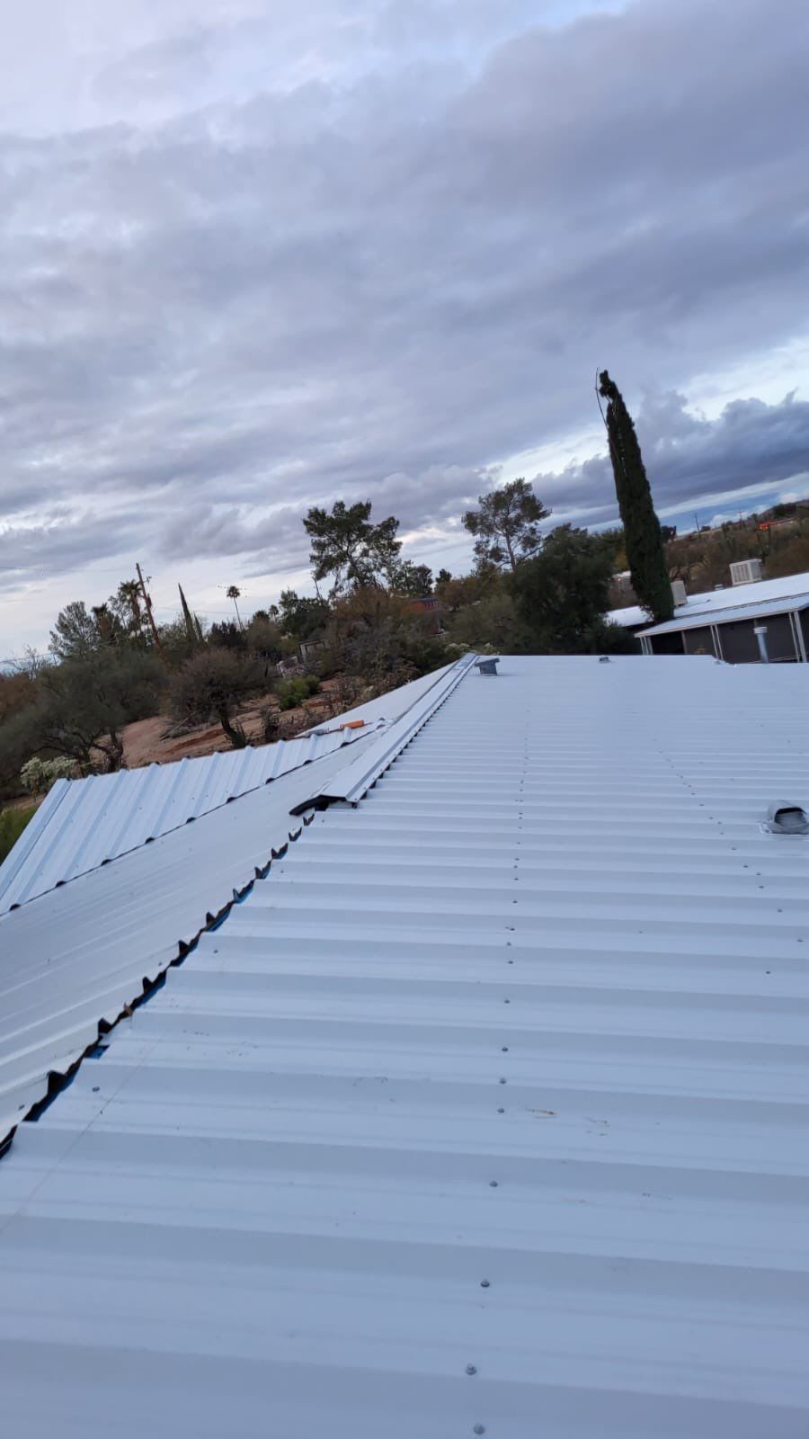 Polar White Exposed Fastener by Reimagine Roofing