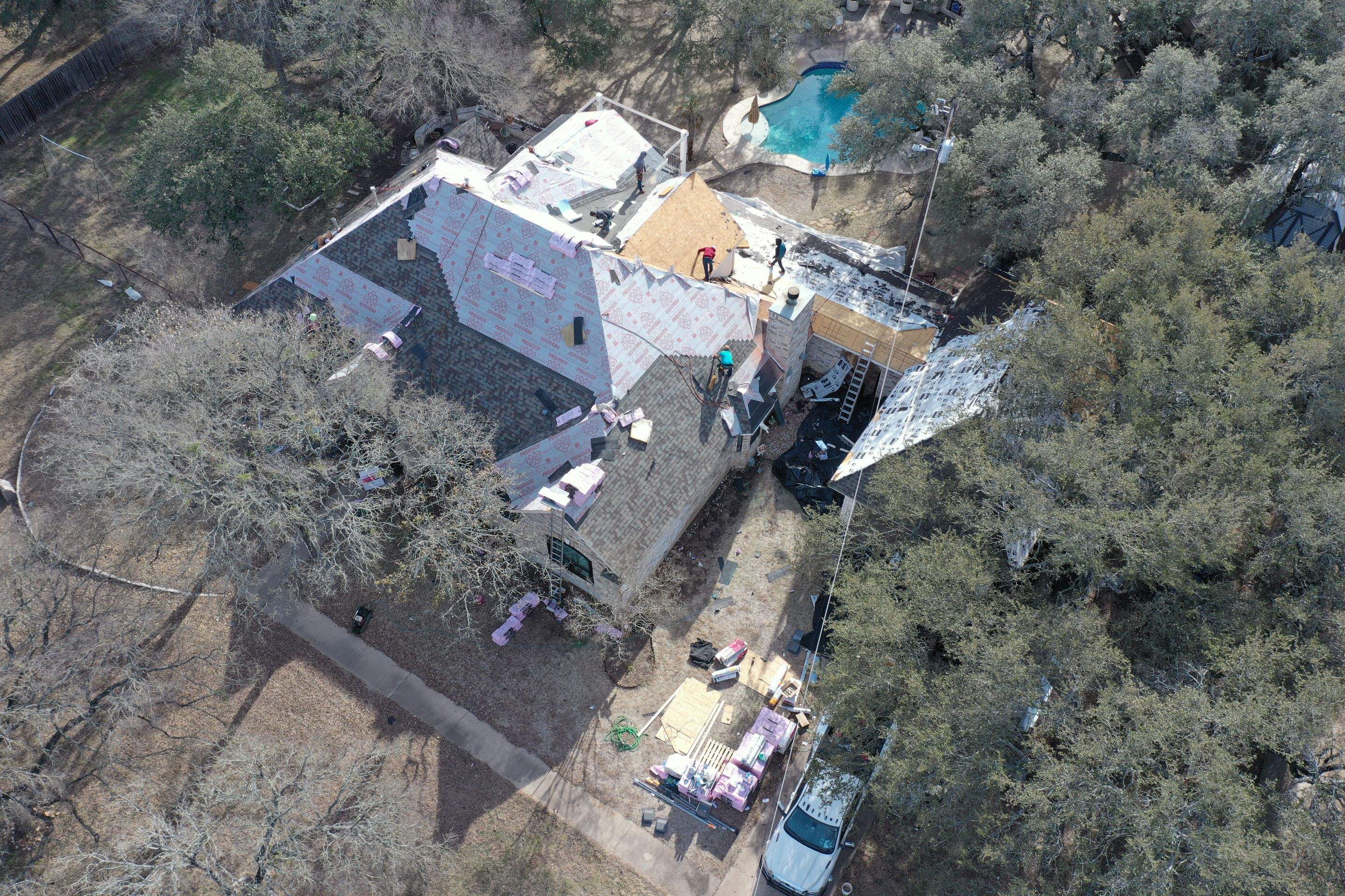 Residential Roof Replacement using Owens Corning Duration by Action Exteriors Austin