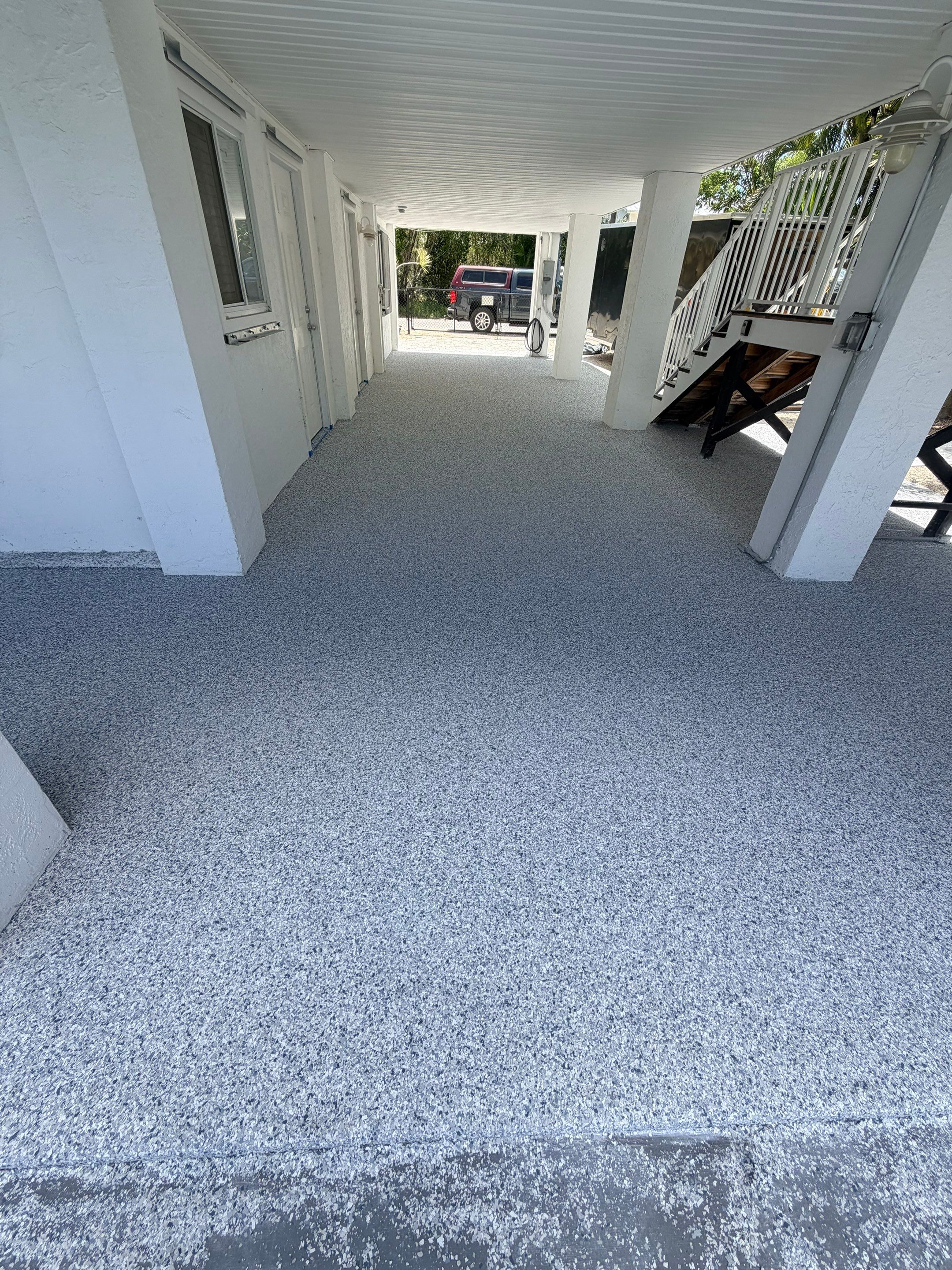 “Tidal Wave” Carport in Big Pine Key, FL by Tropical Epoxy Coatings & Creations LLC