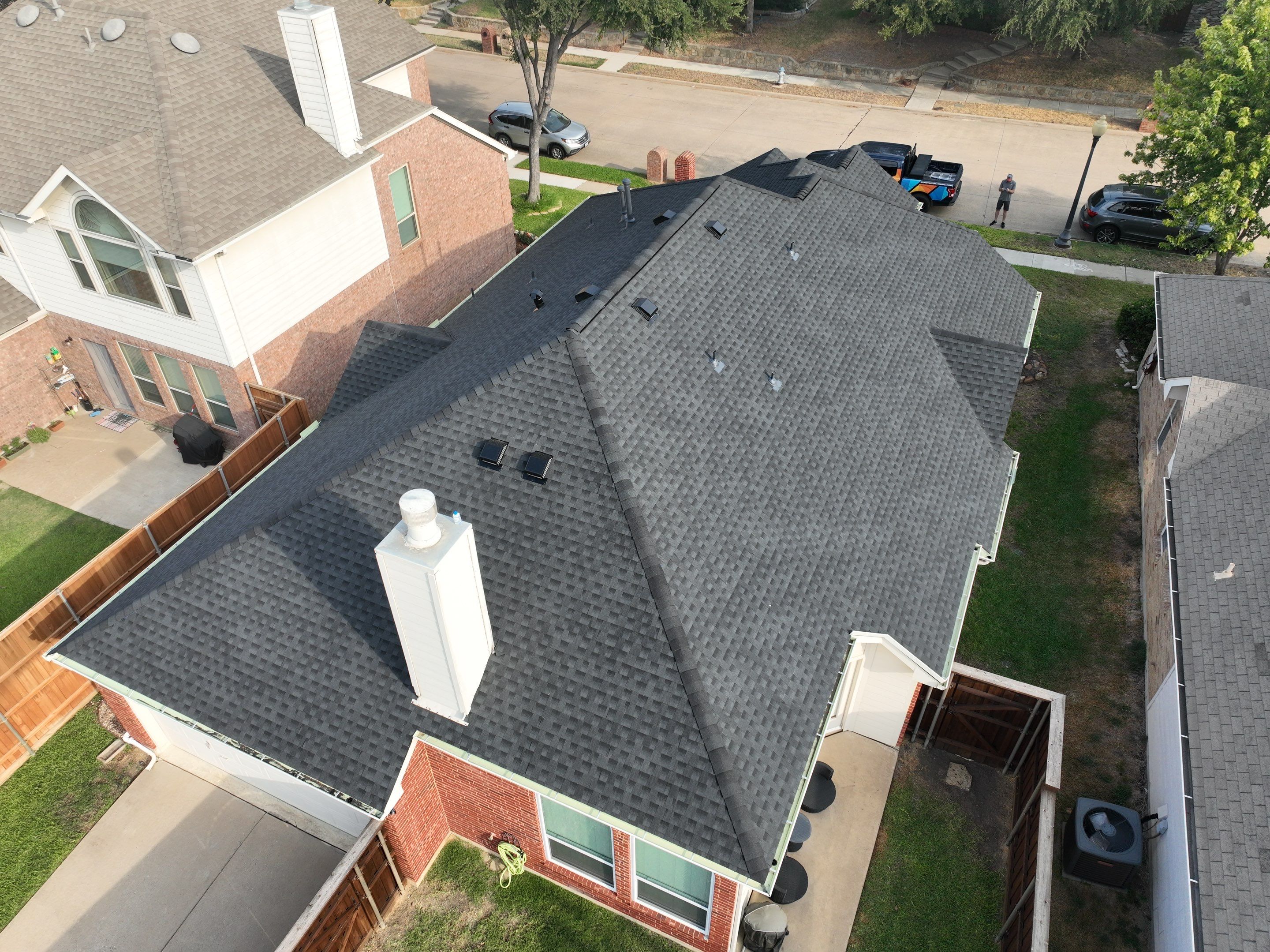 Residential Roofing Installation using GAF Timberline HDZ Charcoal by OneSource Roofing and Restoration